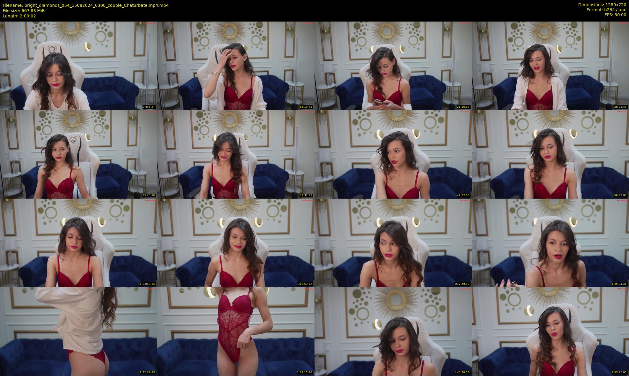 bright_diamonds_054 — 121 minute Chaturbate couple cam show recording, 720p, Aug 15, 2024