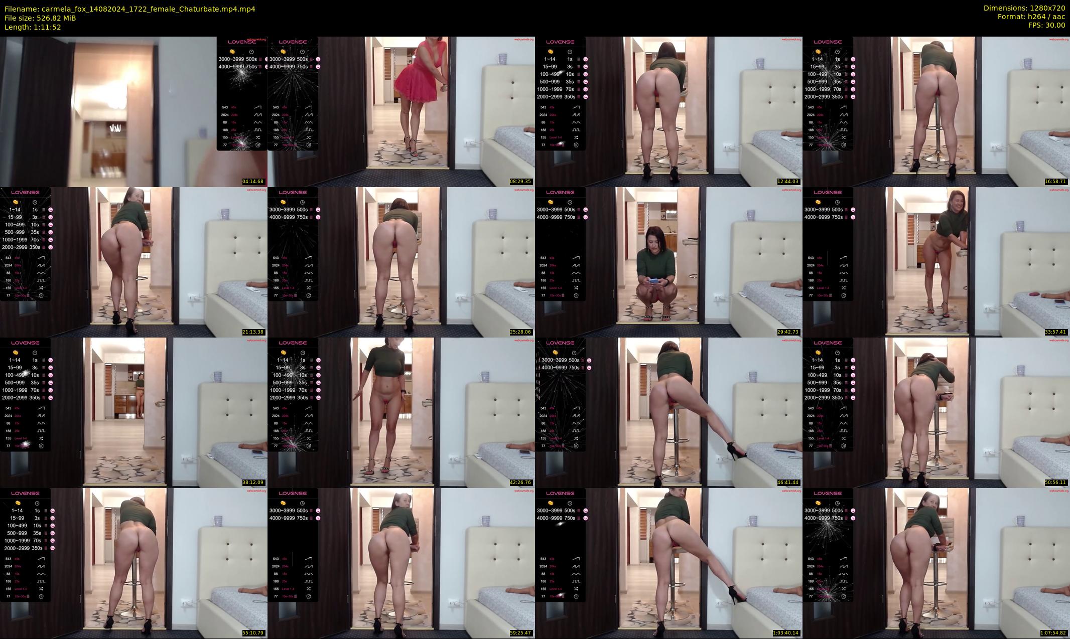 carmela_fox — 72 minute Chaturbate female cam show recording, 720p, Aug 14, 2024