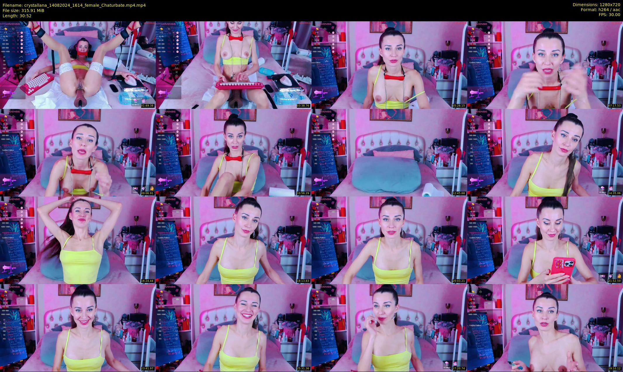 crystallana — 31 minute Chaturbate female cam show recording, 720p, Aug 14, 2024
