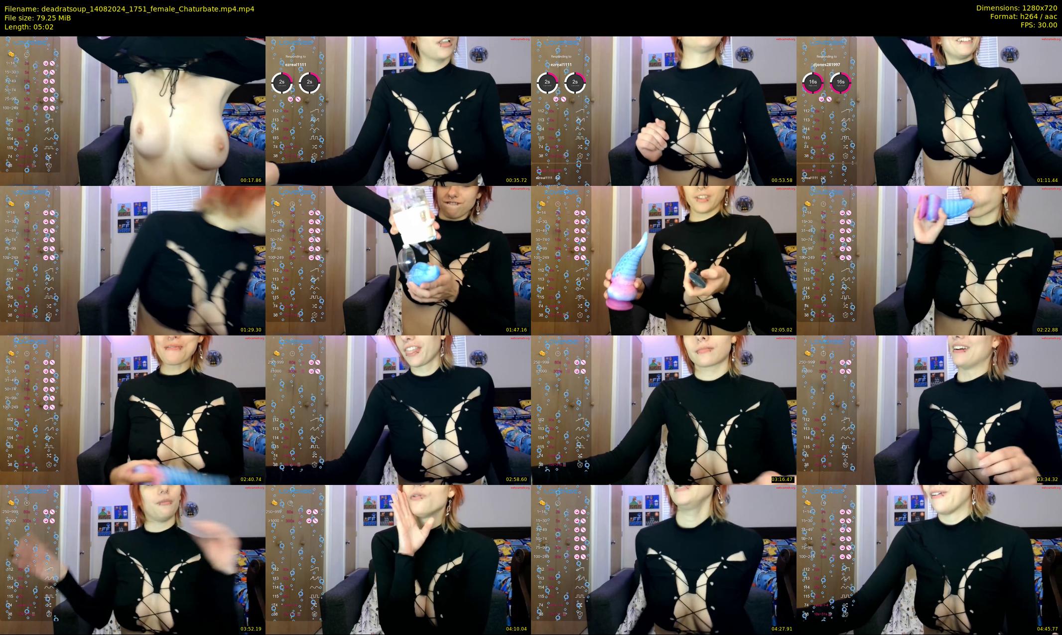 deadratsoup — 6 minute Chaturbate female cam show recording, 720p, Aug 14, 2024