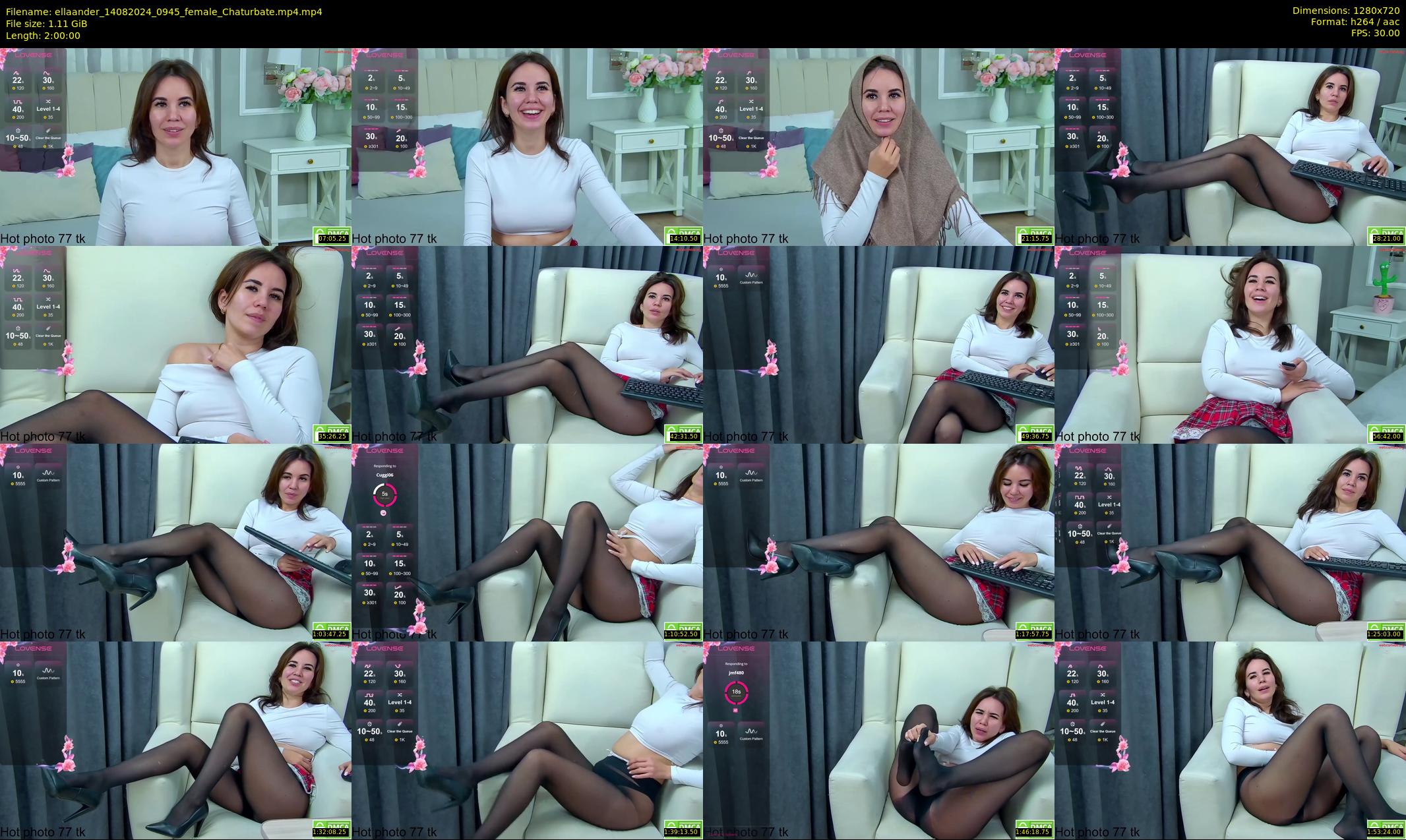 ellaander — 120 minute Chaturbate female cam show recording, 720p, Aug 14, 2024