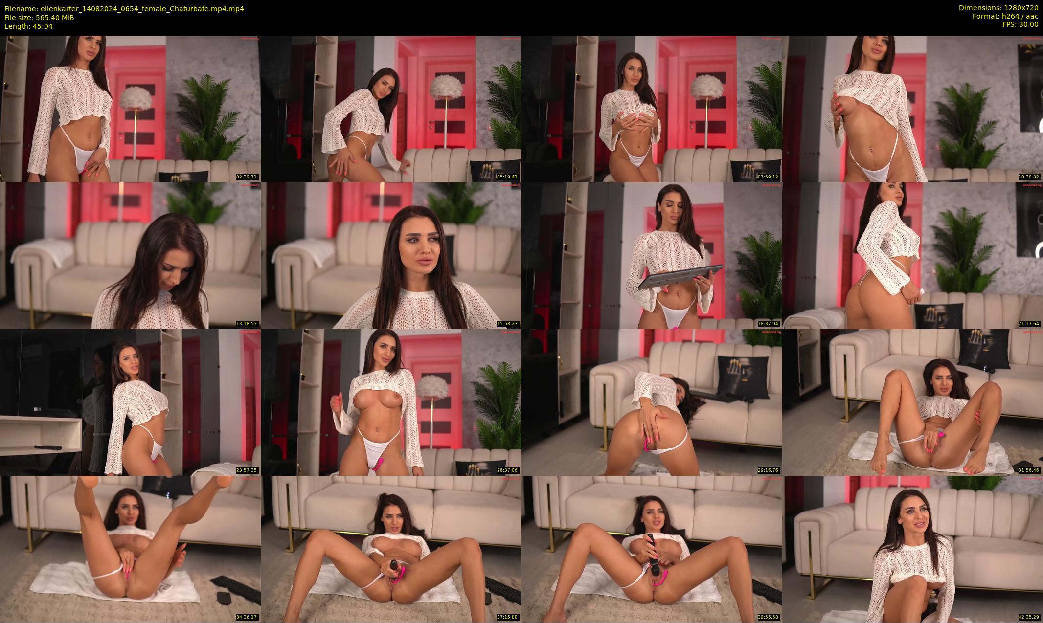 ellenkarter — 46 minute Chaturbate female cam show recording, 720p, Aug 14, 2024