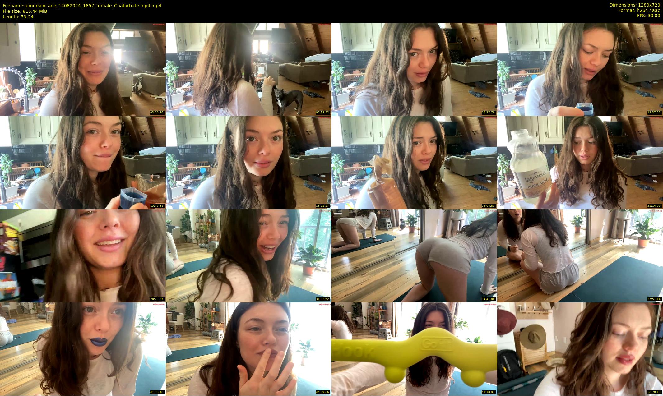 emersoncane — 54 minute Chaturbate female cam show recording, 720p, Aug 14, 2024