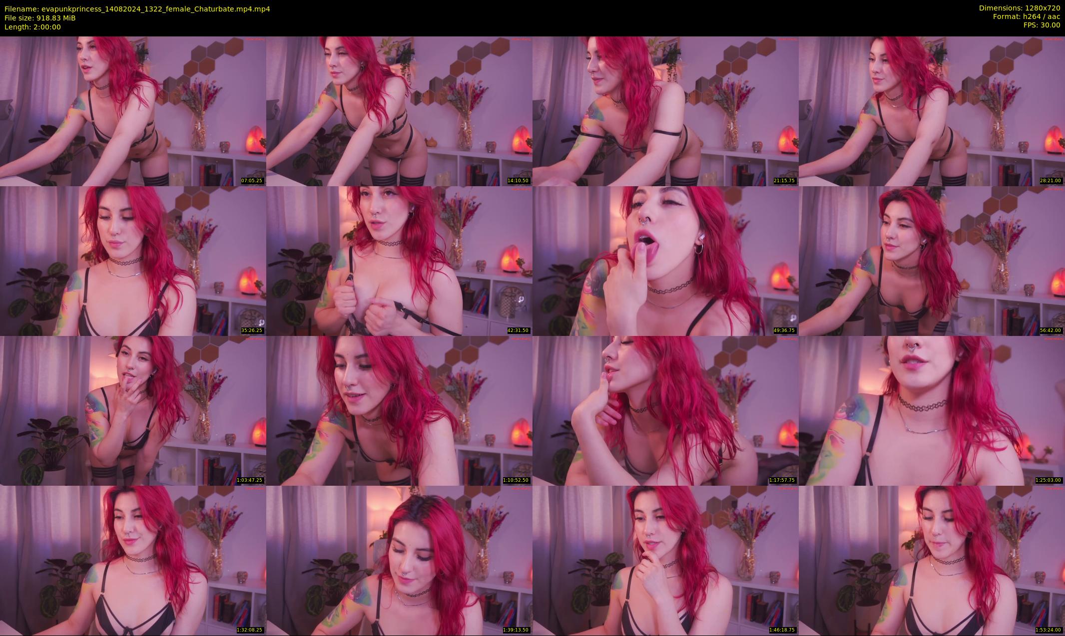 evapunkprincess — 120 minute Chaturbate female cam show recording, 720p, Aug 14, 2024