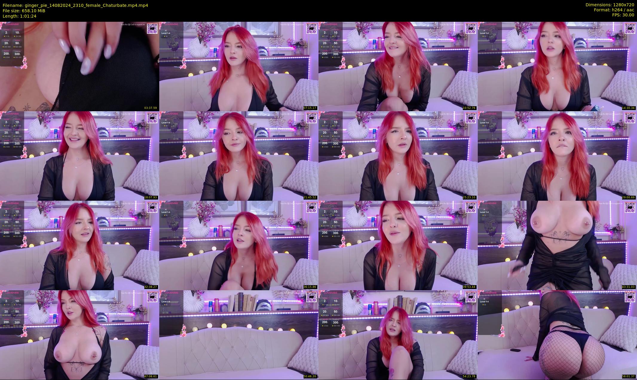ginger_pie — 62 minute Chaturbate female cam show recording, 720p, Aug 14, 2024