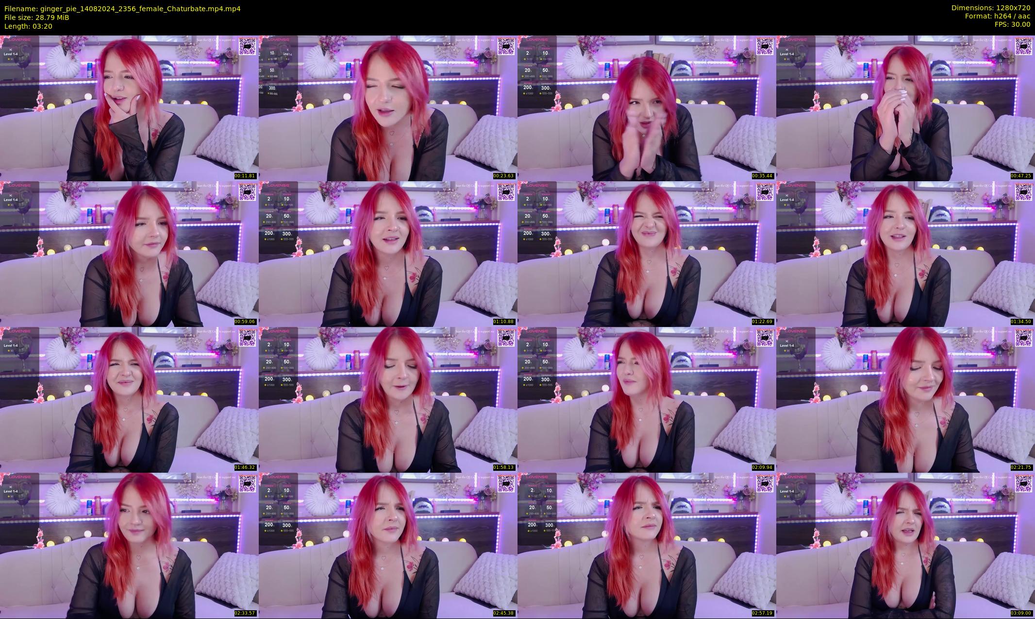 ginger_pie — 4 minute Chaturbate female cam show recording, 720p, Aug 14, 2024
