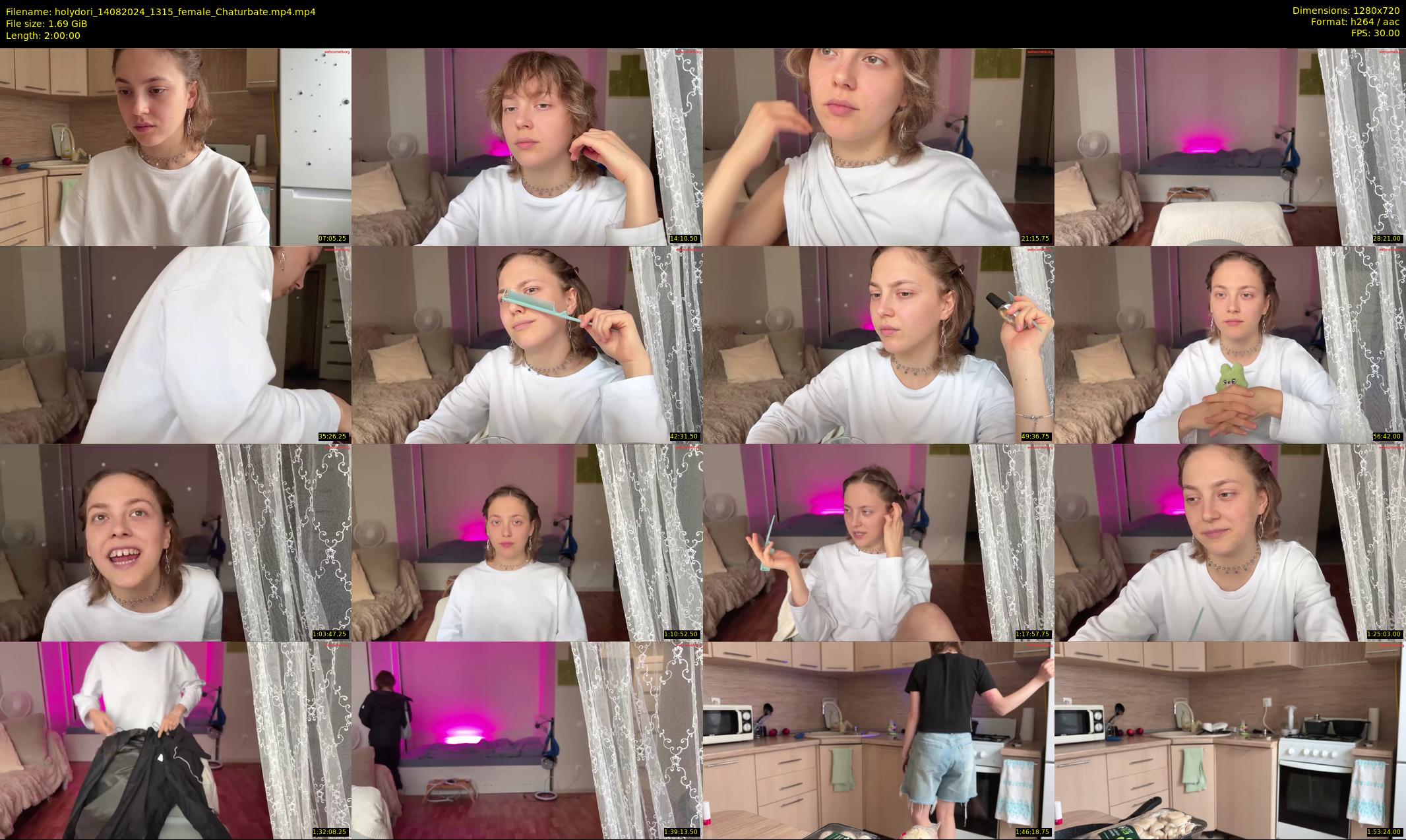 holydori — 120 minute Chaturbate female cam show recording, 720p, Aug 14, 2024