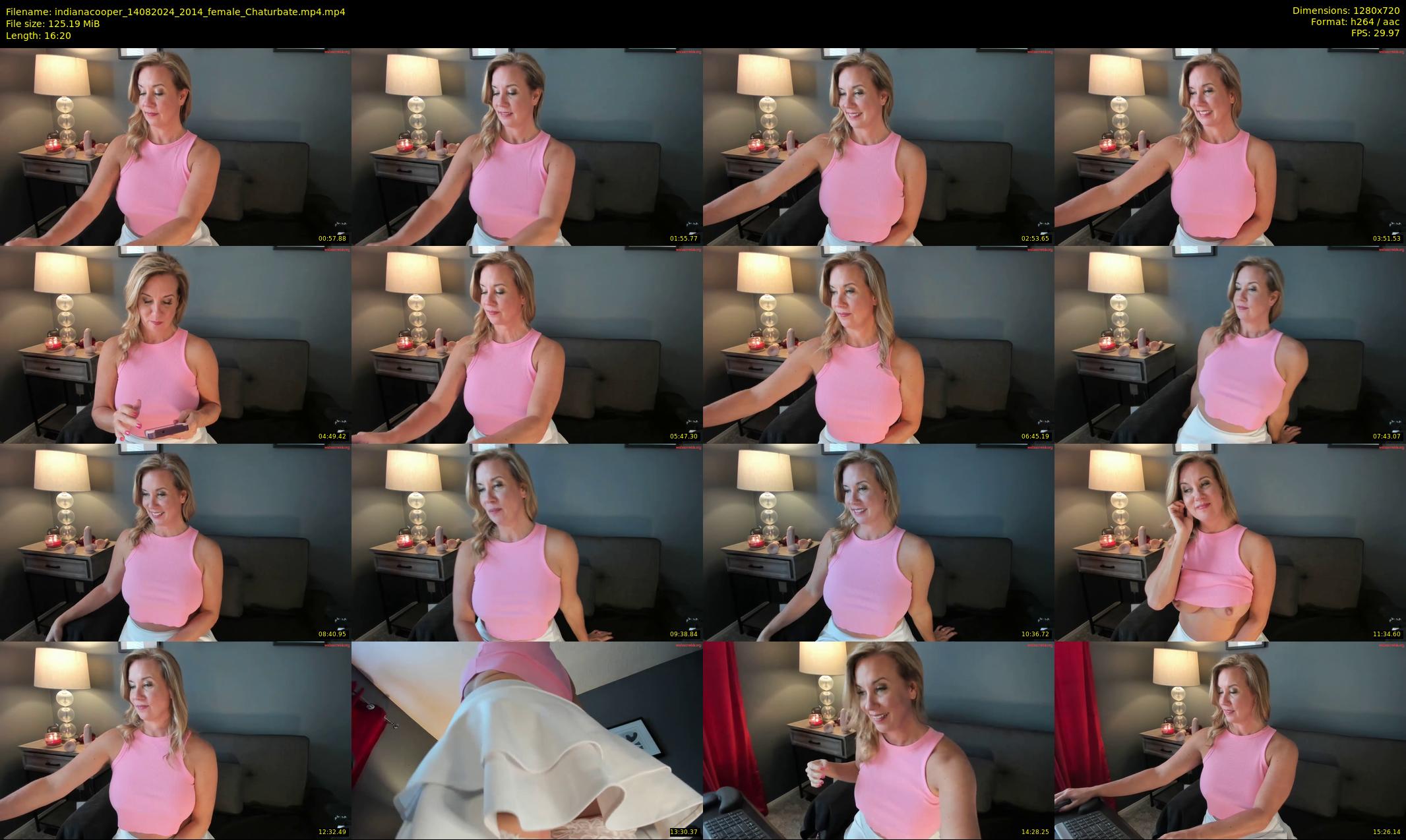 indianacooper — 17 minute Chaturbate female cam show recording, 720p, Aug 14, 2024