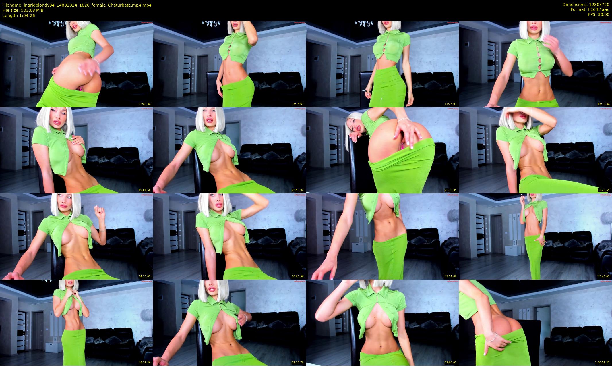 ingridblondy94 — 65 minute Chaturbate female cam show recording, 720p, Aug 14, 2024
