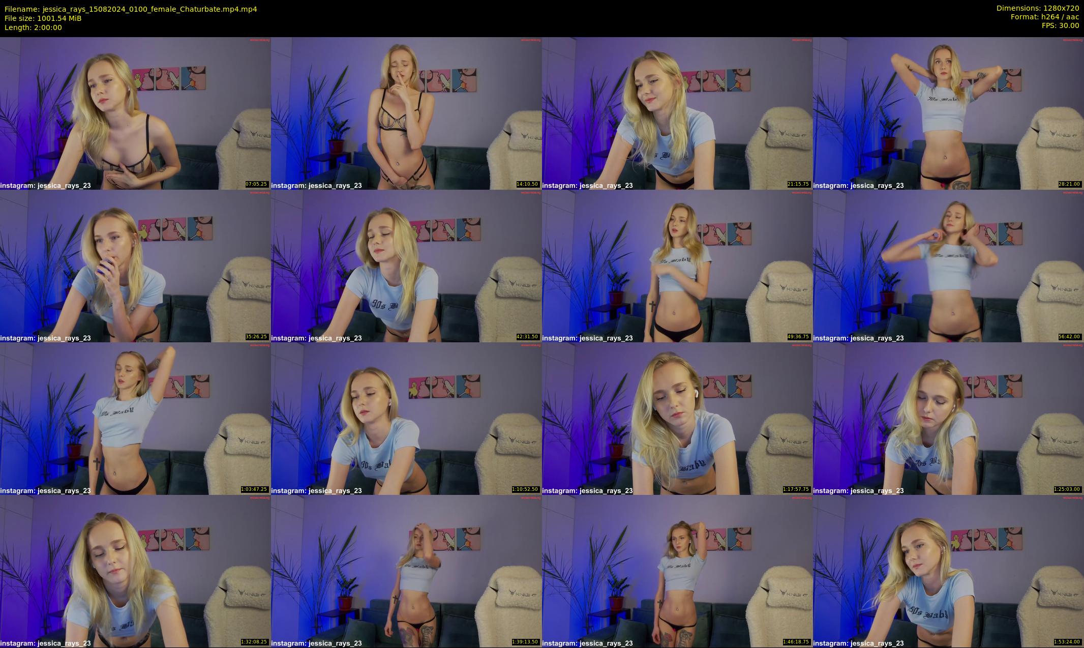 jessica_rays — 120 minute Chaturbate couple cam show recording, 720p, Aug 15, 2024