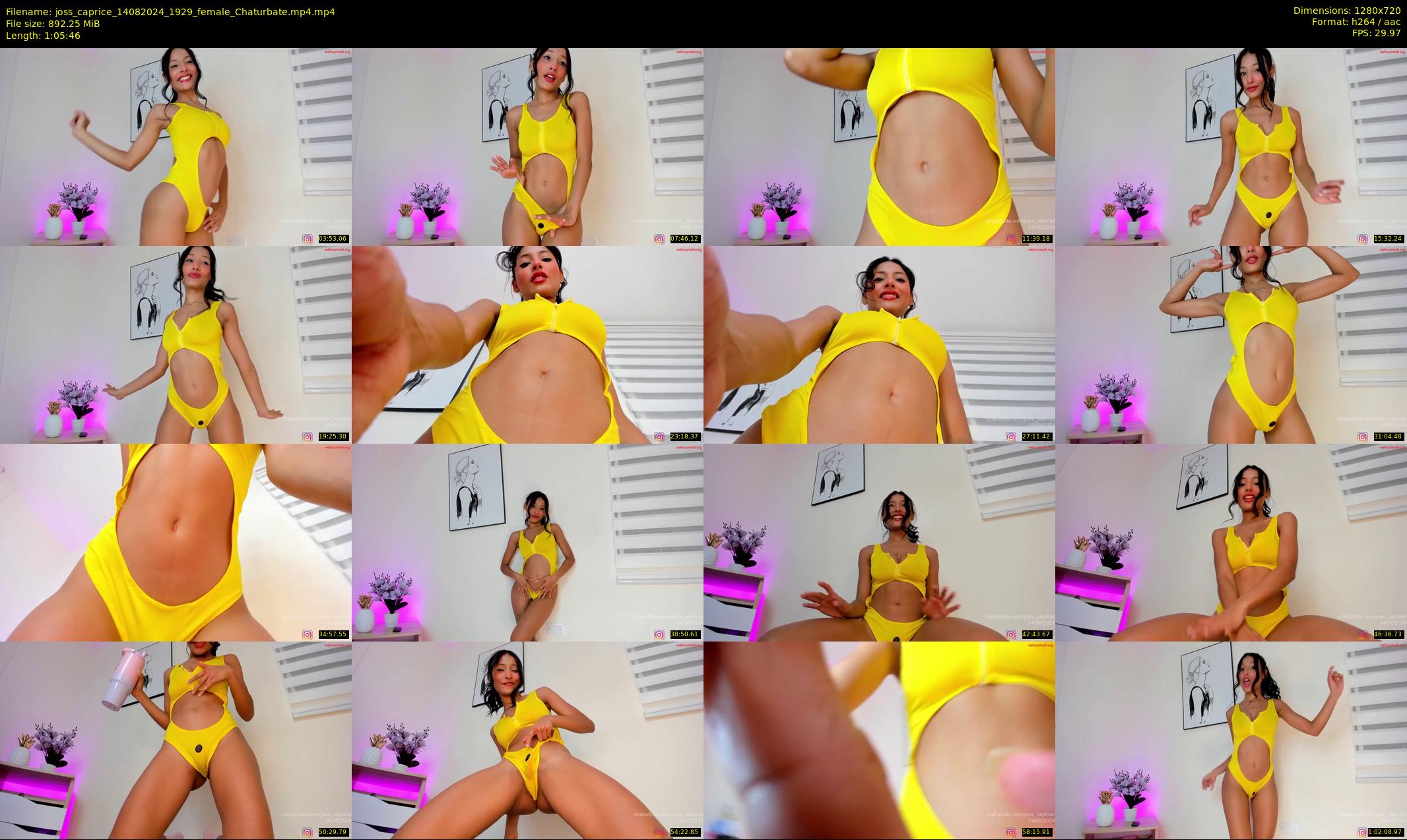 joss_caprice — 66 minute Chaturbate female cam show recording, 720p, Aug 14, 2024