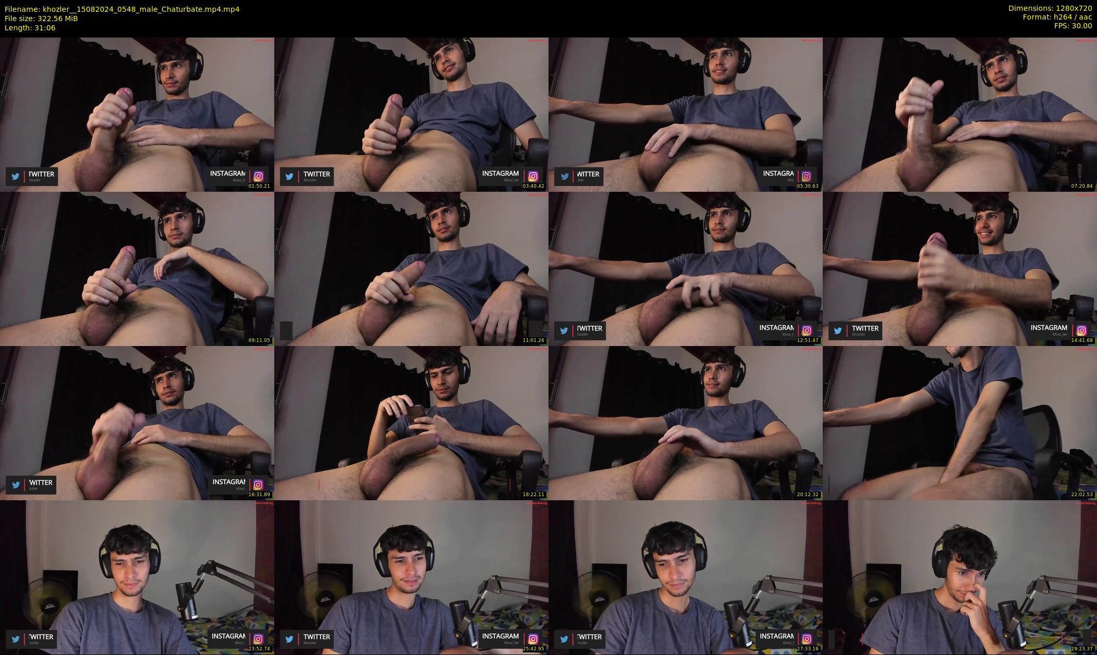 khozler_ — 32 minute Chaturbate male cam show recording, 720p, Aug 15, 2024