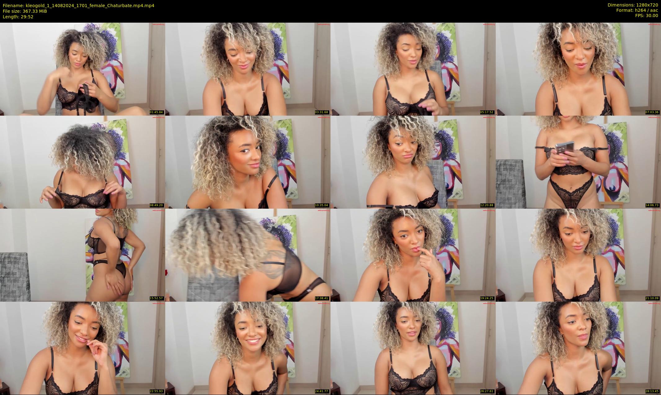 kleogold_1 — 30 minute Chaturbate female cam show recording, 720p, Aug 14, 2024