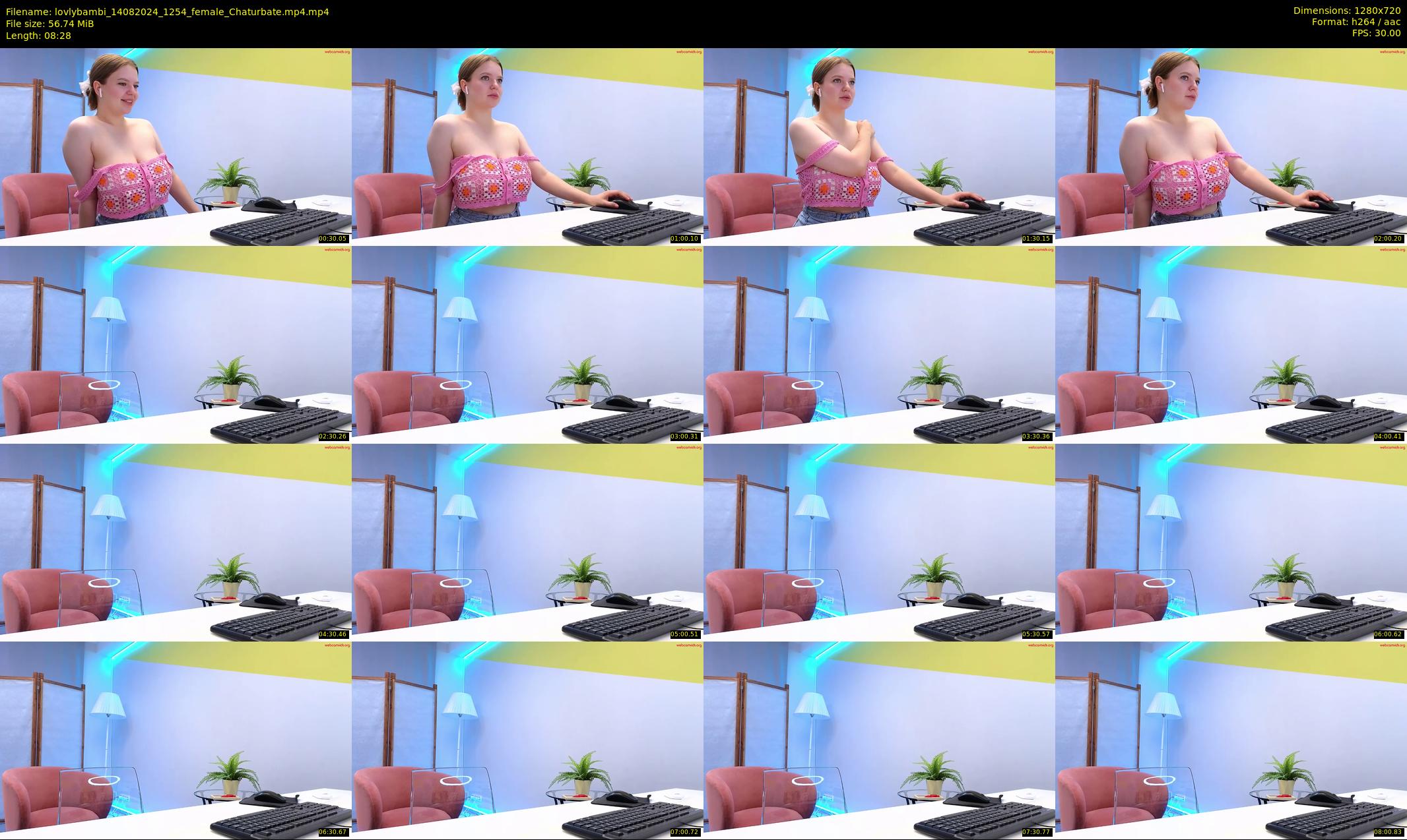 lovlybambi — 9 minute Chaturbate female cam show recording, 720p, Aug 14, 2024