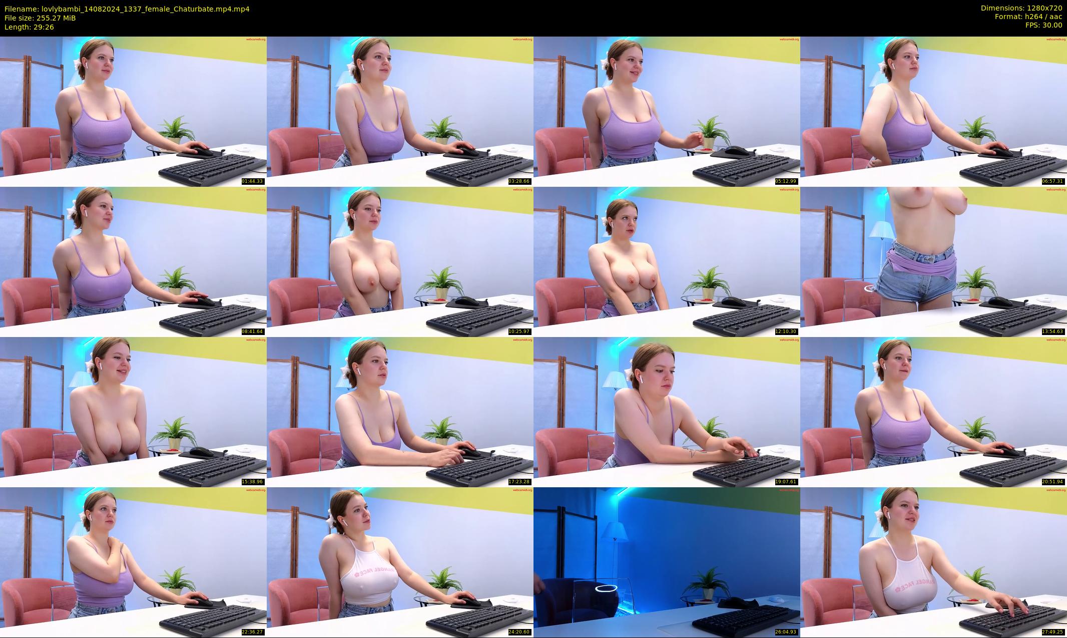 lovlybambi — 30 minute Chaturbate female cam show recording, 720p, Aug 14, 2024