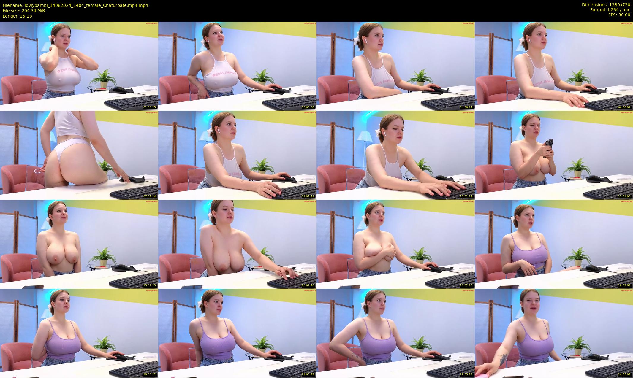 lovlybambi — 26 minute Chaturbate female cam show recording, 720p, Aug 14, 2024