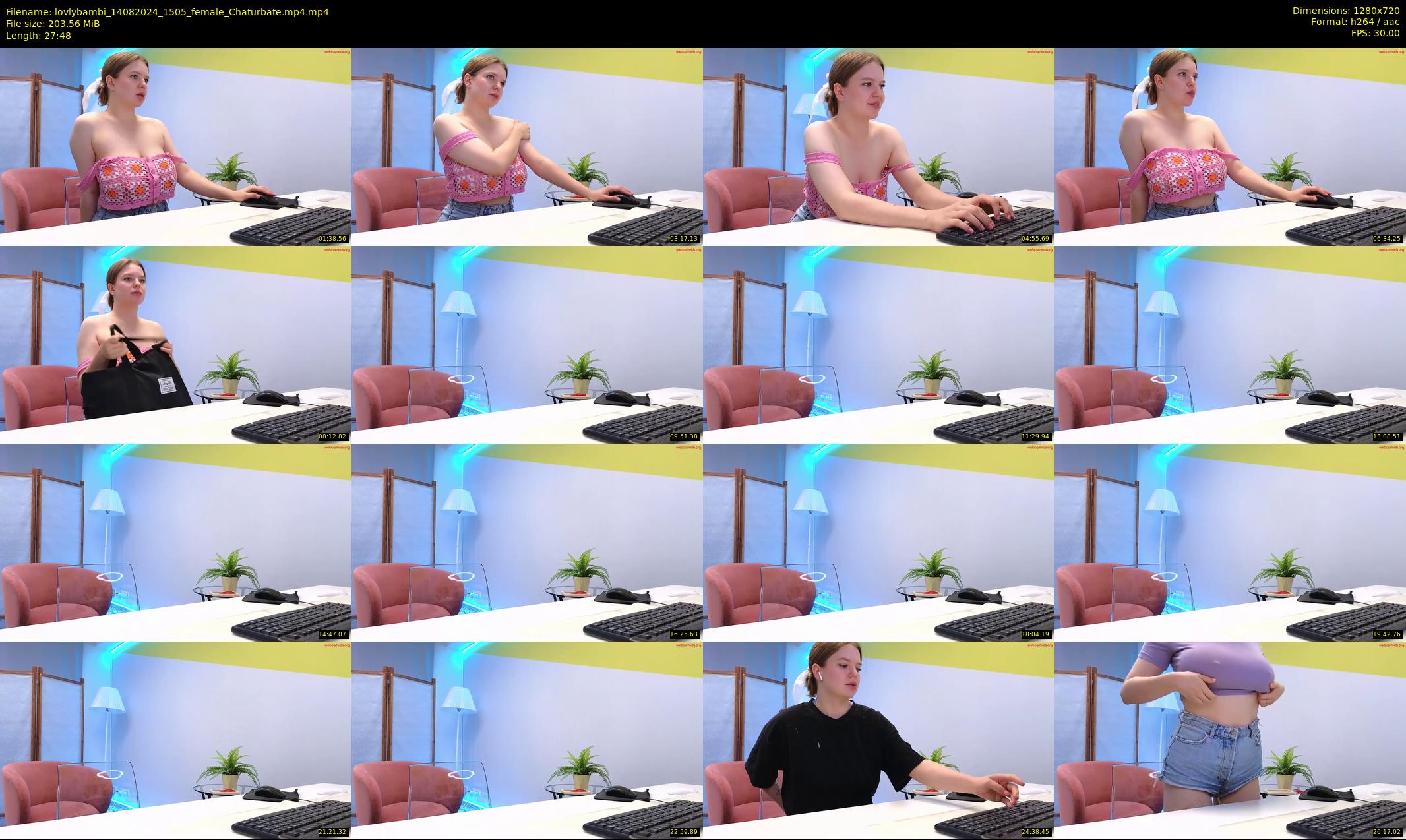 lovlybambi — 28 minute Chaturbate female cam show recording, 720p, Aug 14, 2024