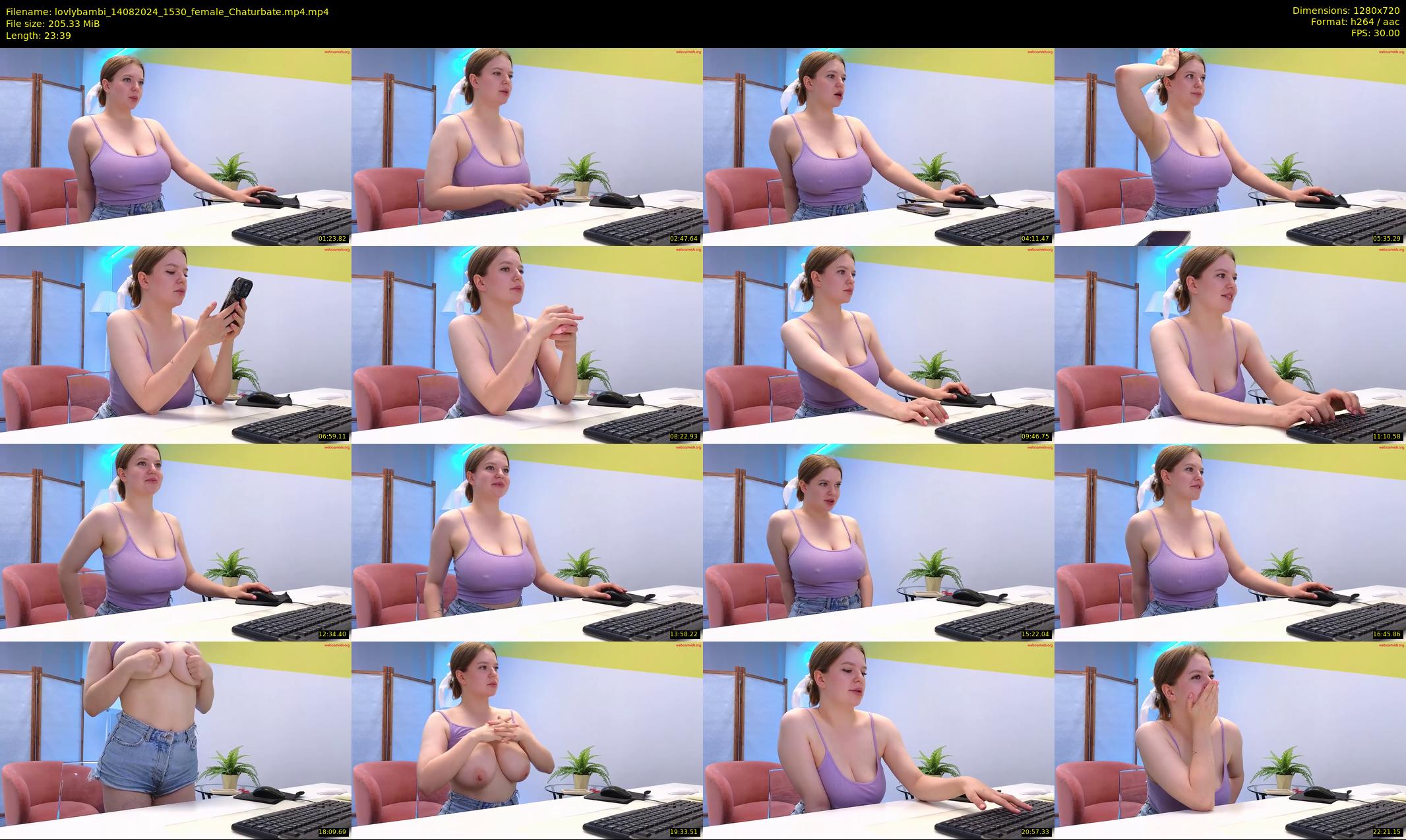 lovlybambi — 24 minute Chaturbate female cam show recording, 720p, Aug 14, 2024