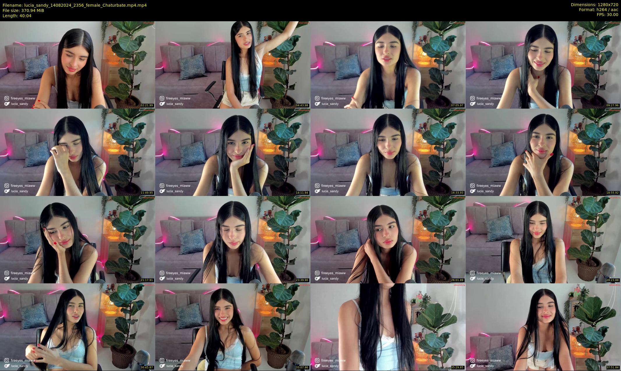 lucia_sandy — 41 minute Chaturbate female cam show recording, 720p, Aug 14, 2024