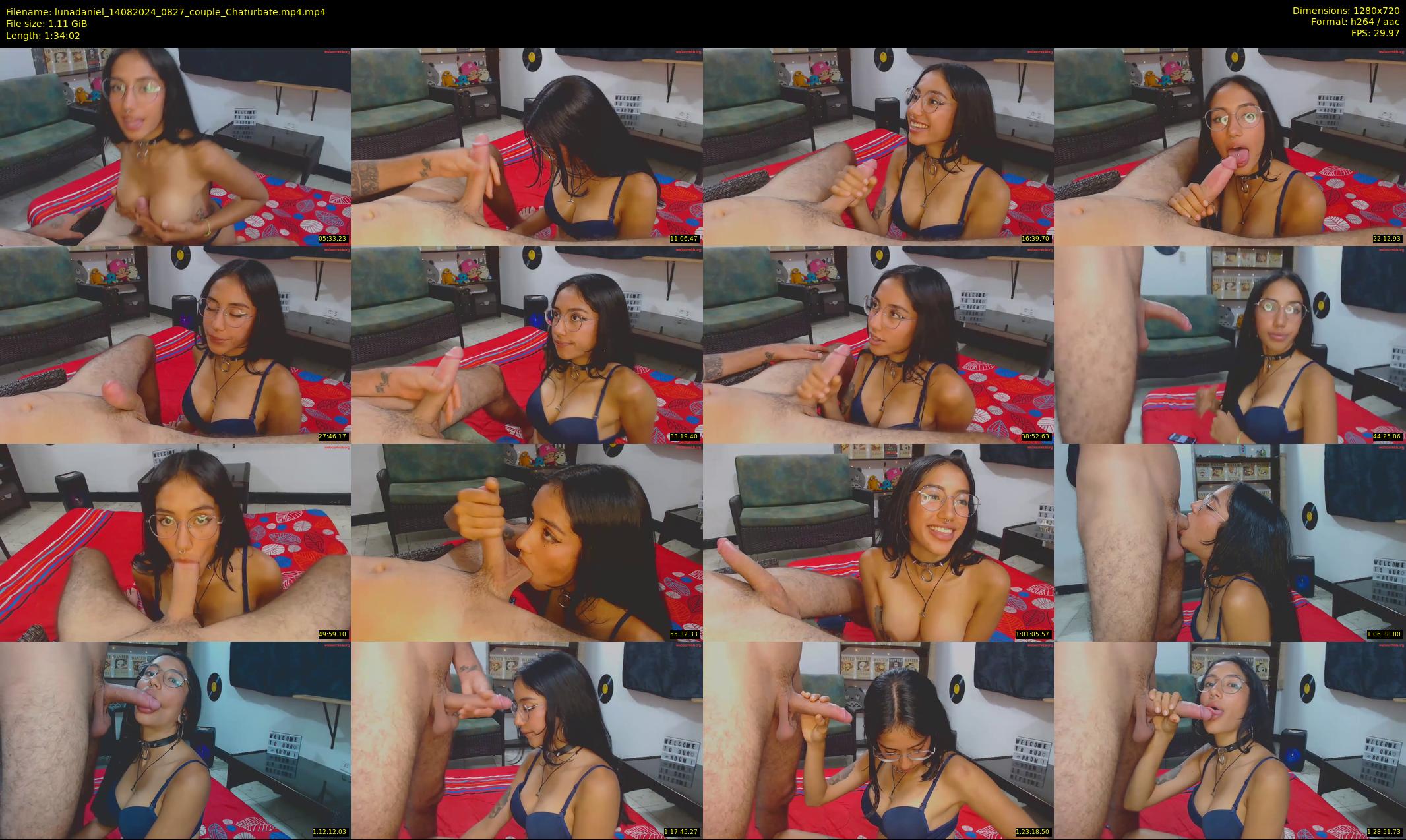 lunadaniel — 95 minute Chaturbate couple cam show recording, 720p, Aug 14, 2024