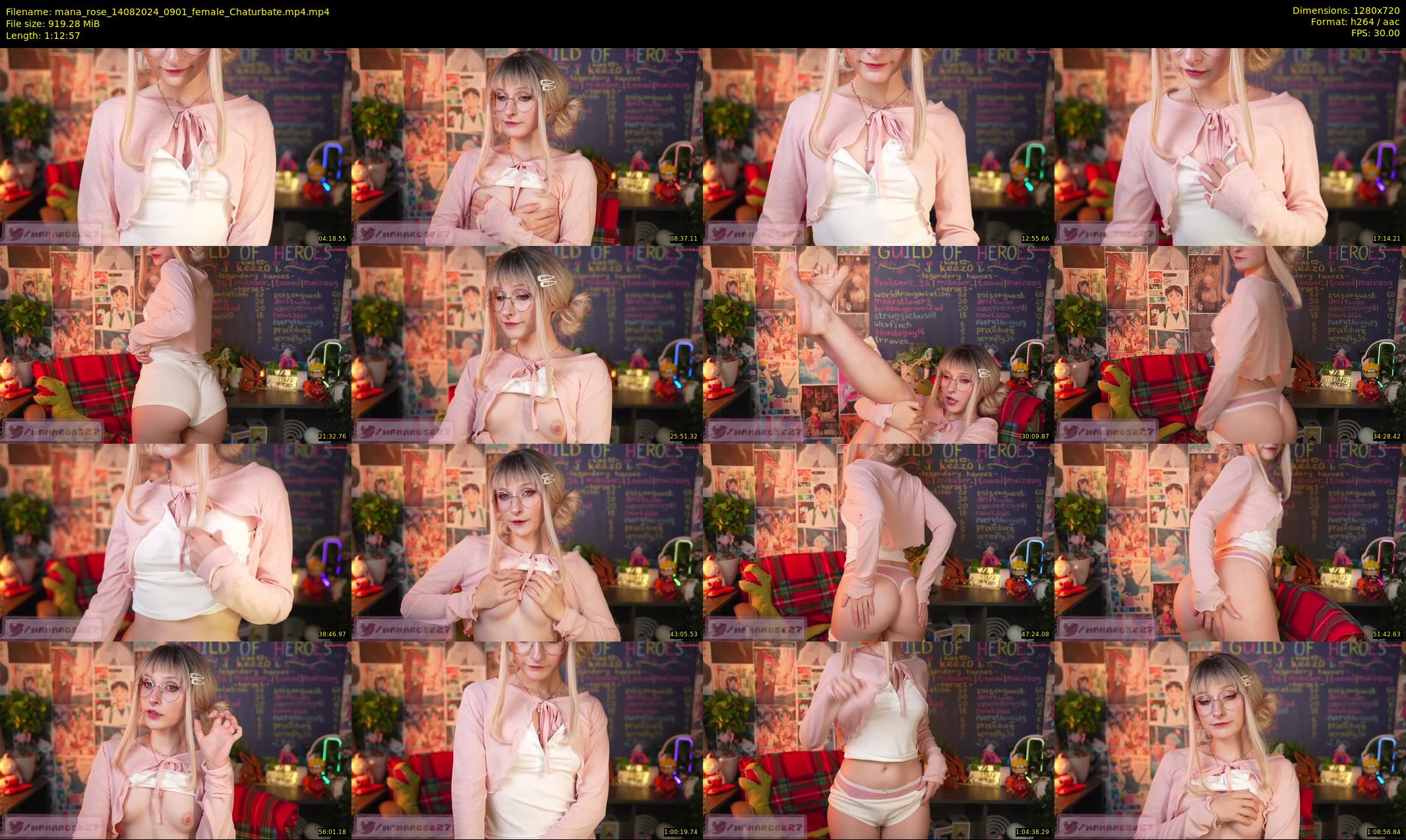 mana_rose — 73 minute Chaturbate female cam show recording, 720p, Aug 14, 2024
