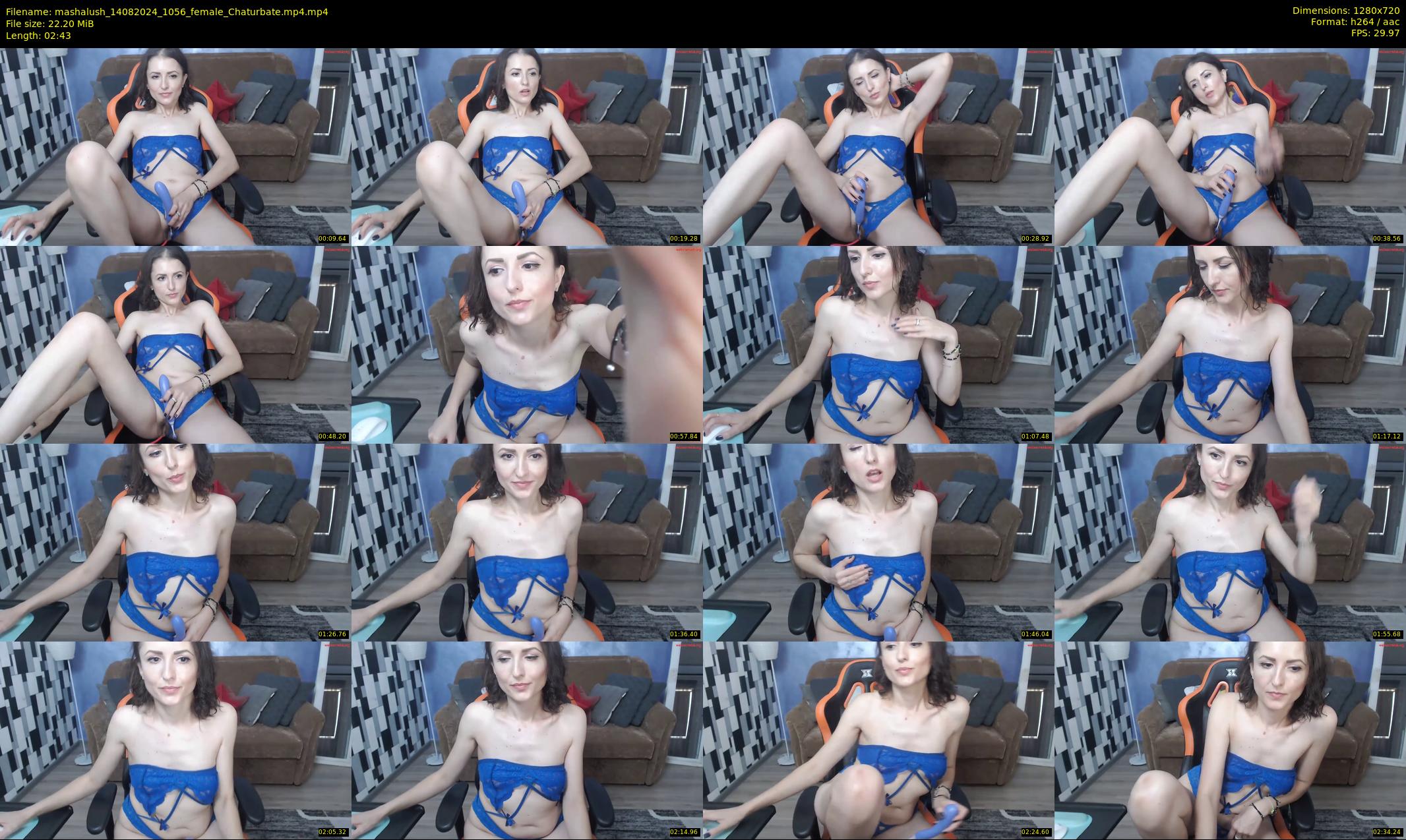 mashalush — 3 minute Chaturbate female cam show recording, 720p, Aug 14, 2024