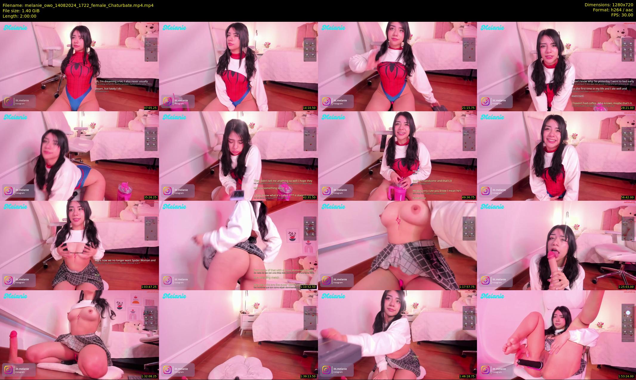 melanie_owo — 120 minute Chaturbate female cam show recording, 720p, Aug 14, 2024