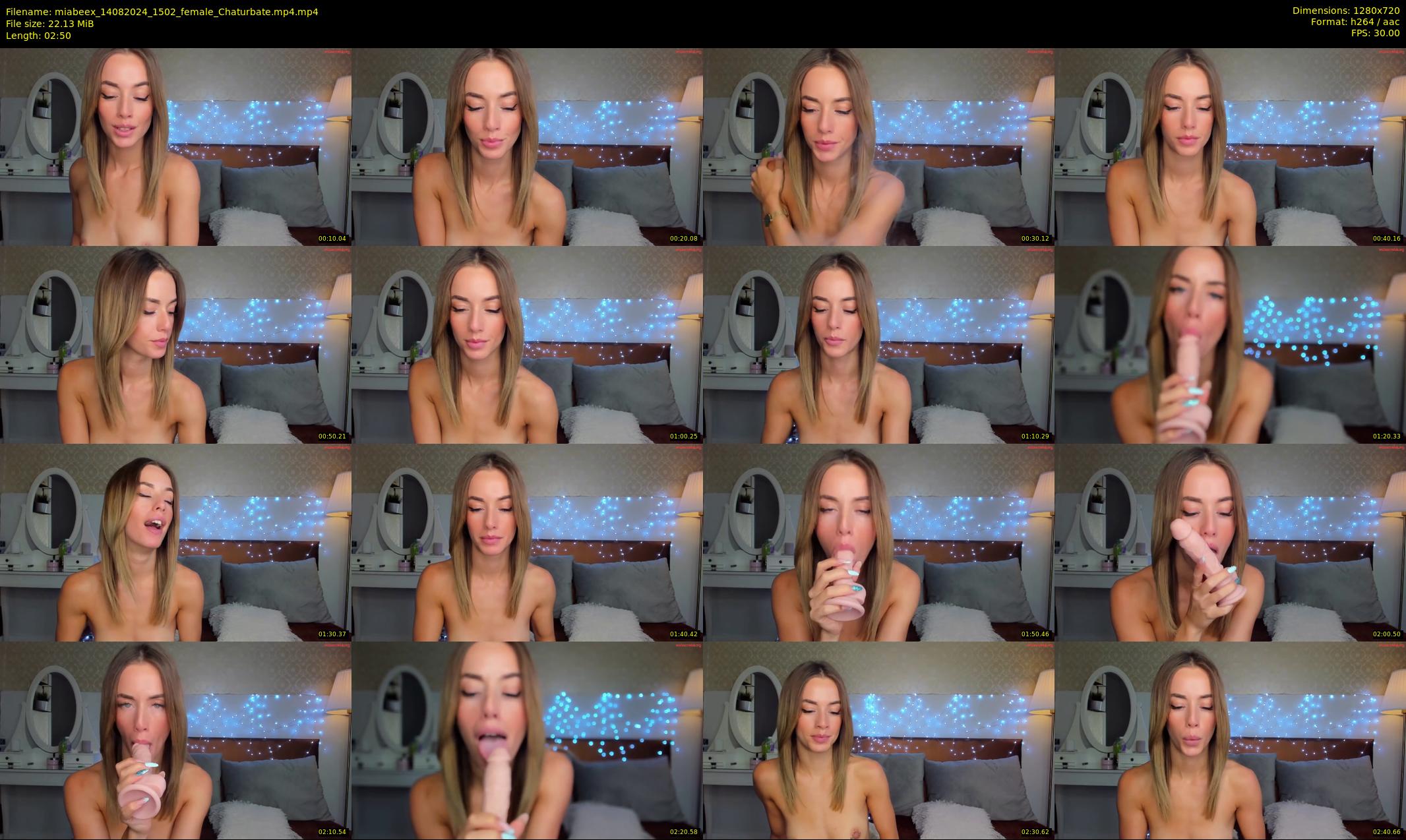 miabeex — 3 minute Chaturbate female cam show recording, 720p, Aug 14, 2024