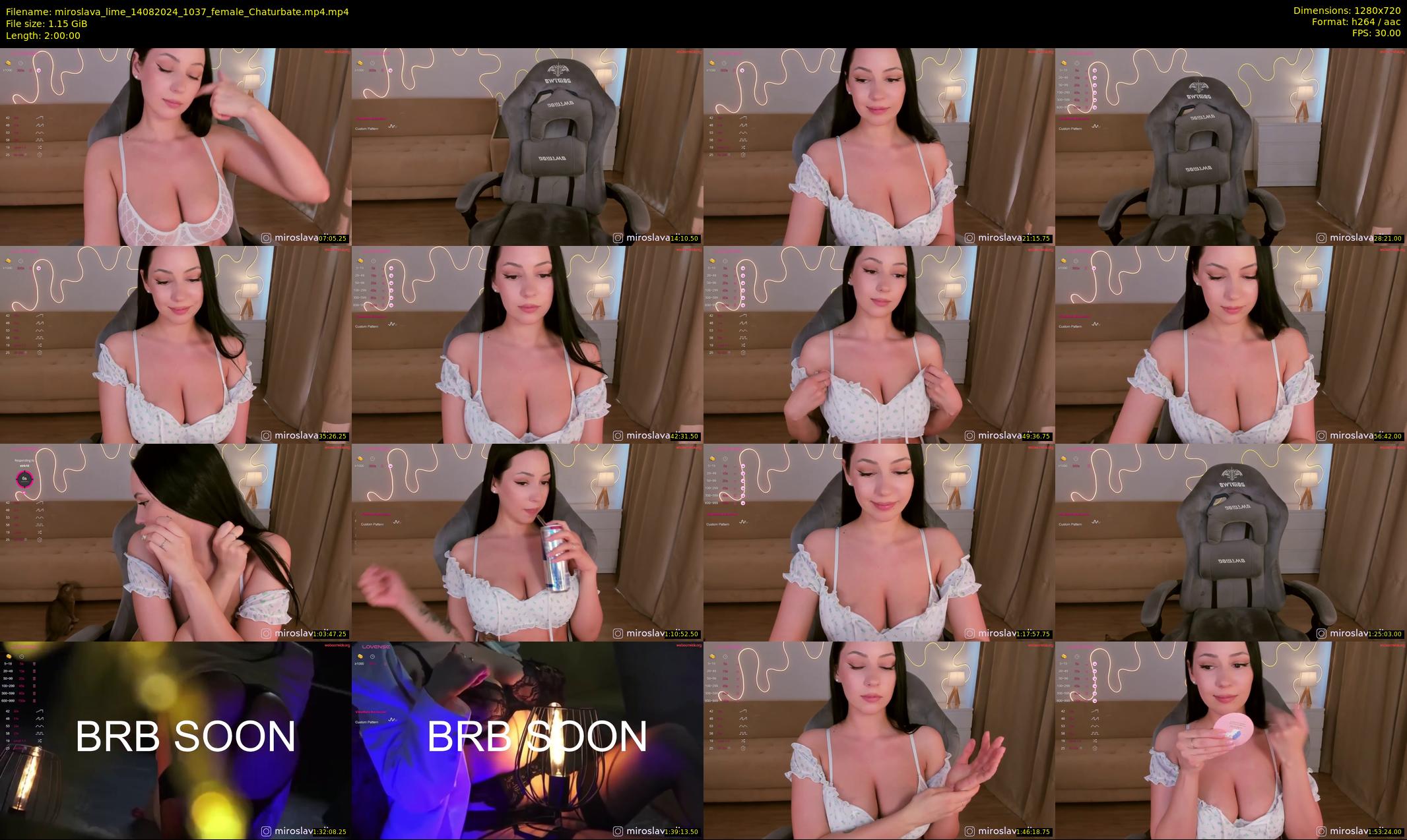 miroslava_lime — 120 minute Chaturbate female cam show recording, 720p, Aug 14, 2024