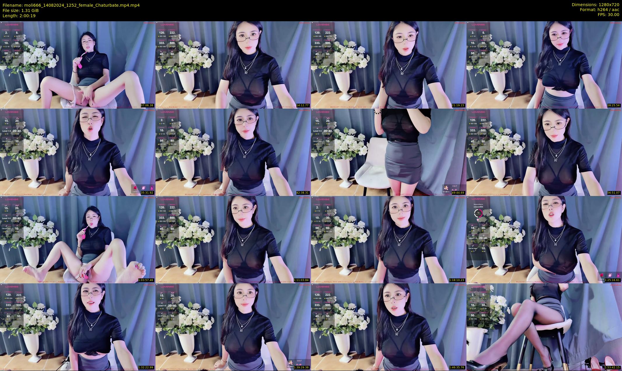 moli666 — 121 minute Chaturbate female cam show recording, 720p, Aug 14, 2024