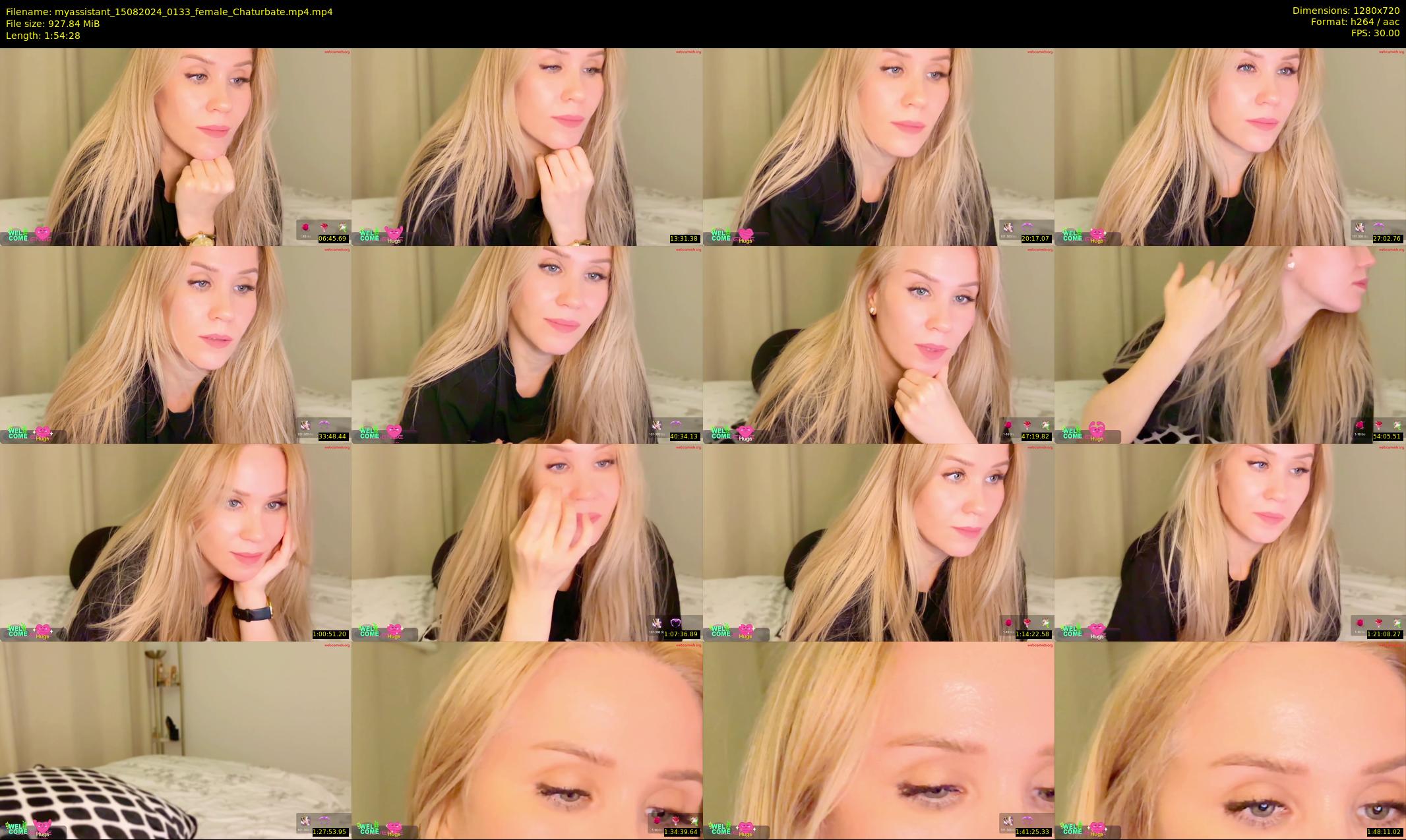 myassistant — 115 minute Chaturbate female cam show recording, 720p, Aug 15, 2024