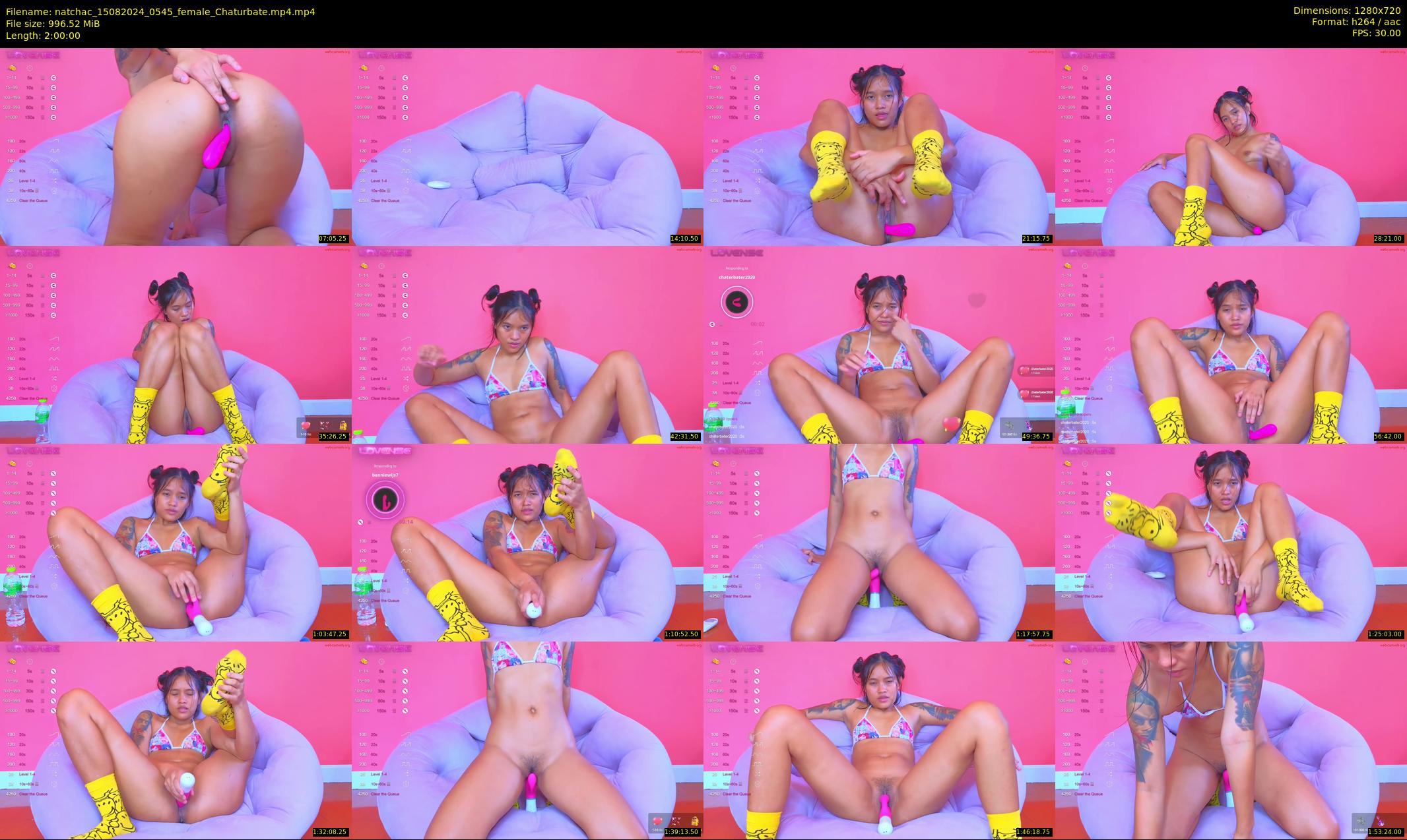 natchac — 120 minute Chaturbate female cam show recording, 720p, Aug 15, 2024