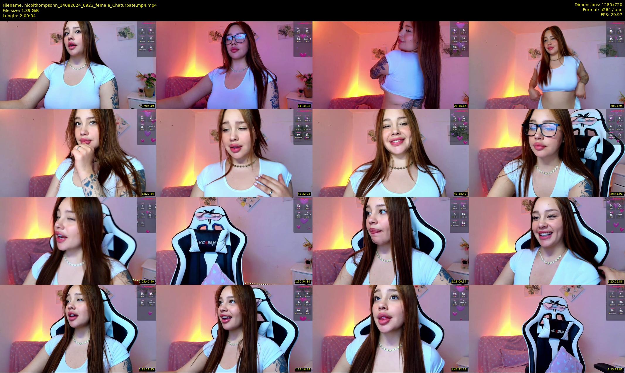 nicolthompsonn — 121 minute Chaturbate female cam show recording, 720p, Aug 14, 2024