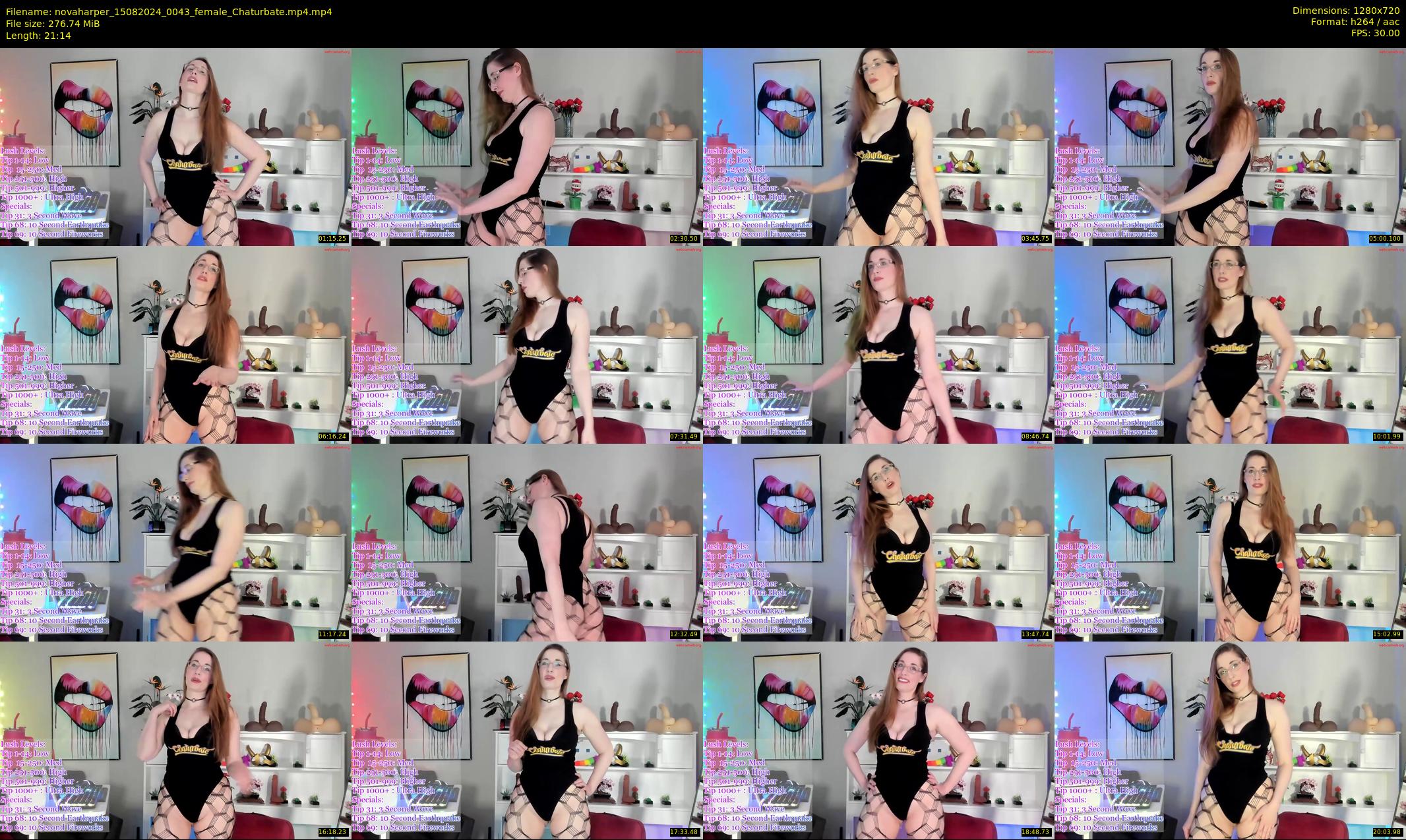 novaharper — 22 minute Chaturbate female cam show recording, 720p, Aug 15, 2024