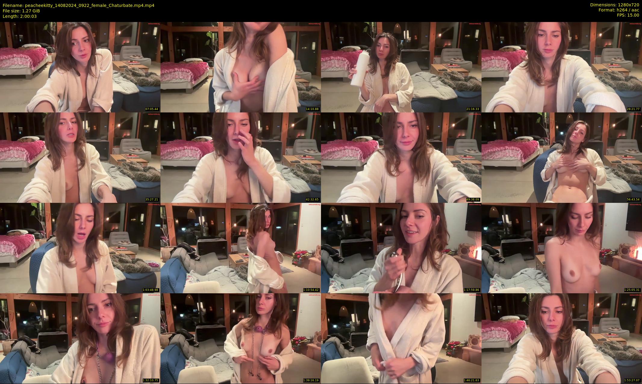 peacheekitty — 121 minute Chaturbate female cam show recording, 720p, Aug 14, 2024