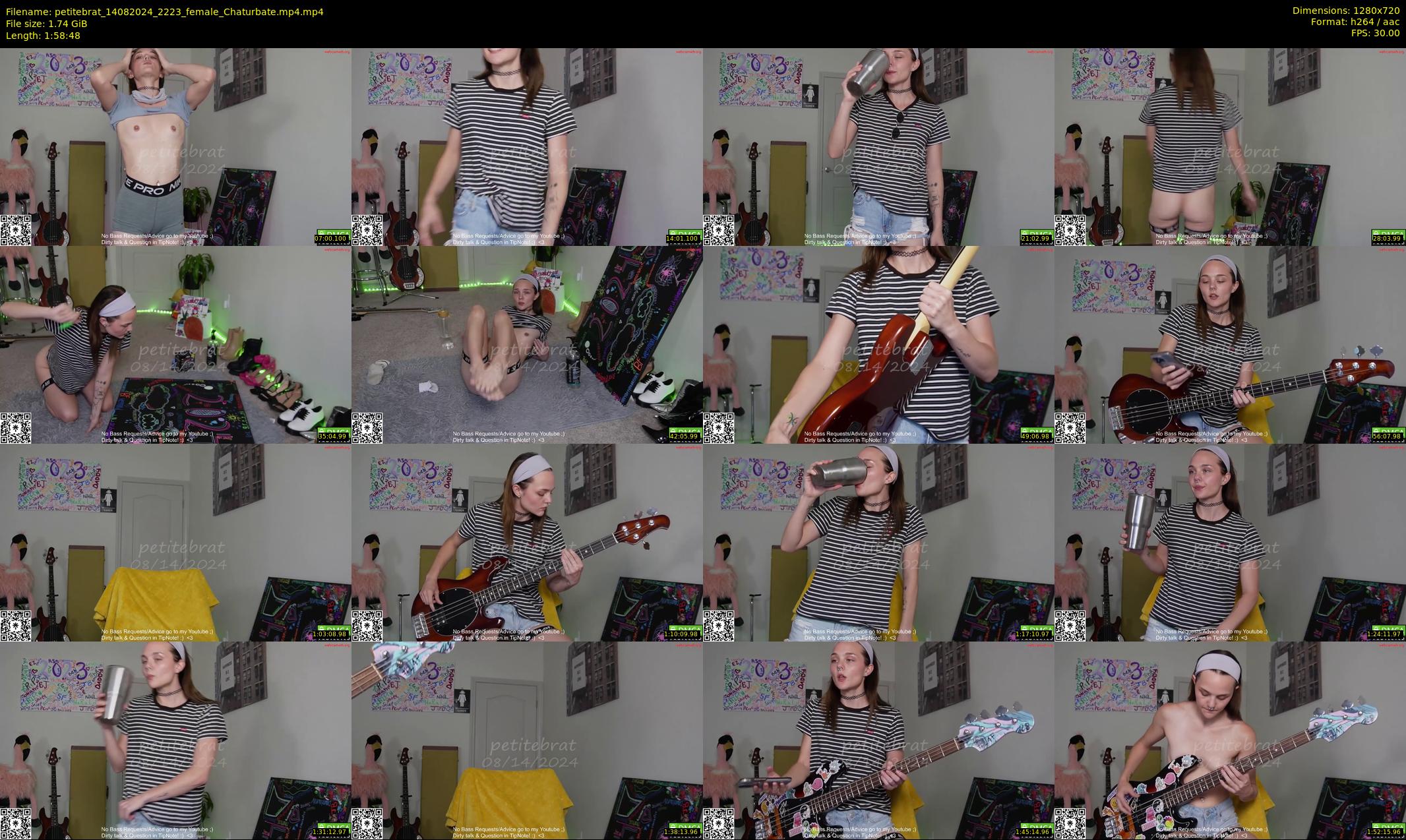 petitebrat — 119 minute Chaturbate female cam show recording, 720p, Aug 14, 2024