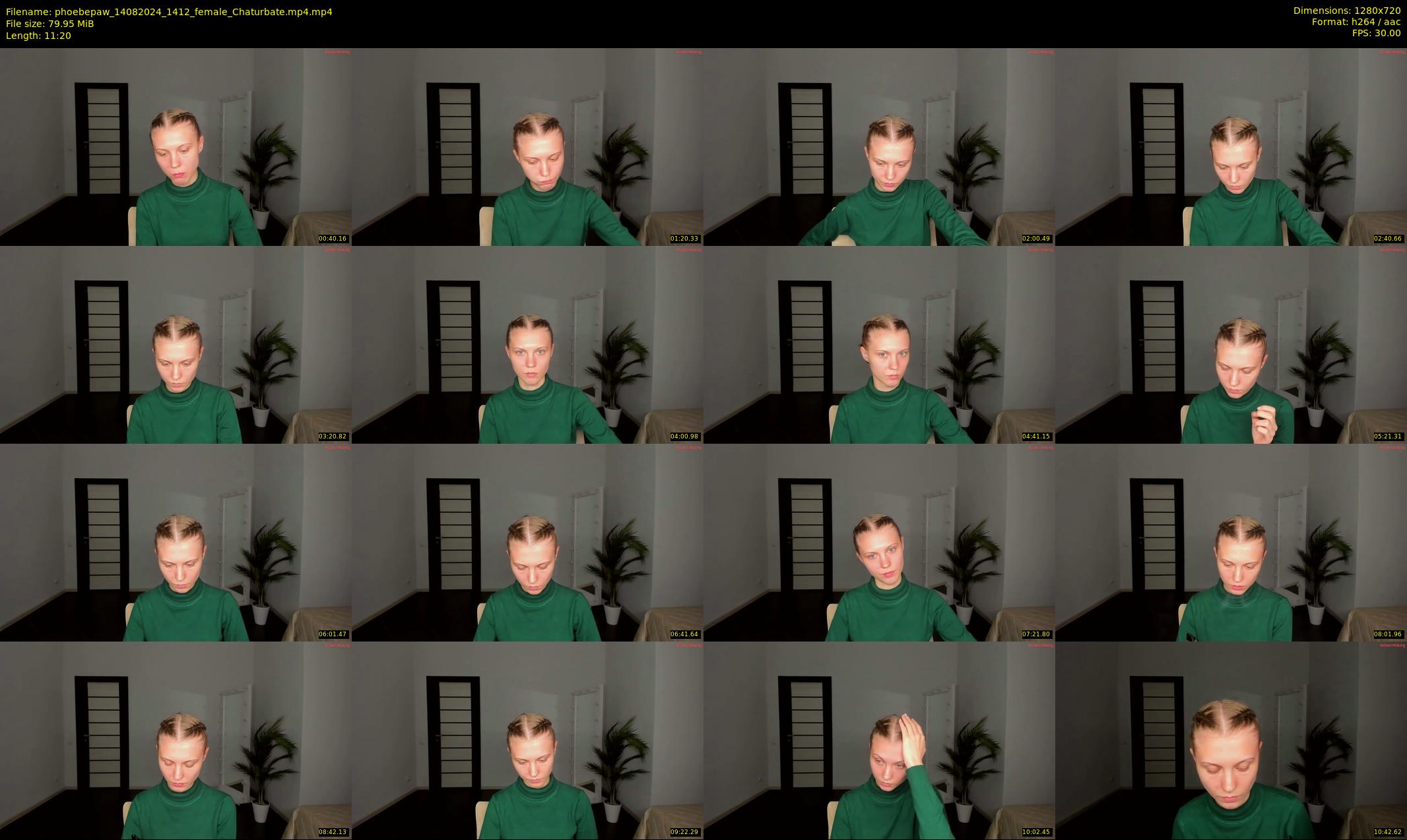 phoebepaw — 12 minute Chaturbate female cam show recording, 720p, Aug 14, 2024