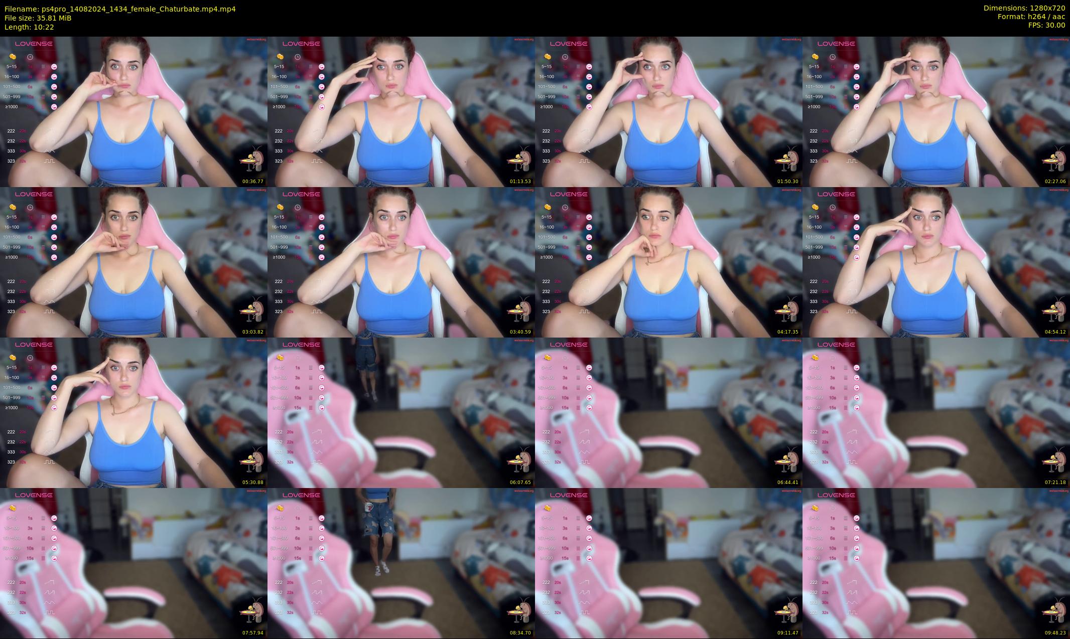 ps4pro — 11 minute Chaturbate female cam show recording, 720p, Aug 14, 2024