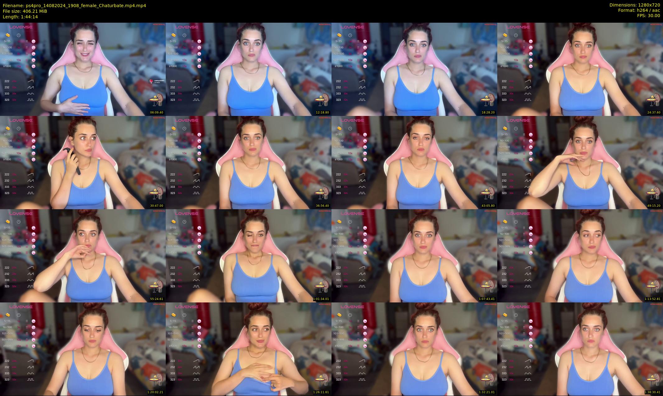 ps4pro — 105 minute Chaturbate female cam show recording, 720p, Aug 14, 2024