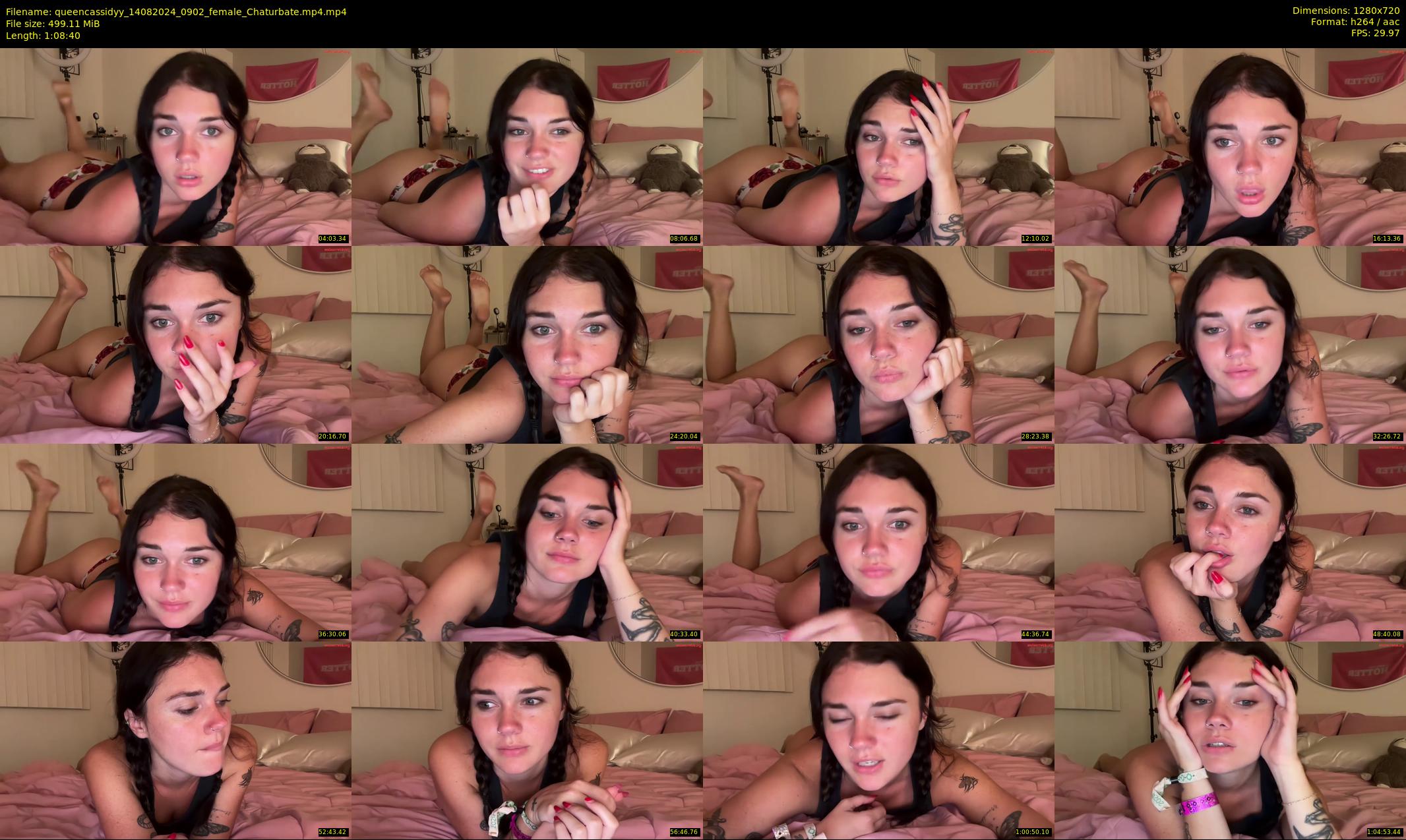 queencassidyy — 69 minute Chaturbate female cam show recording, 720p, Aug 14, 2024