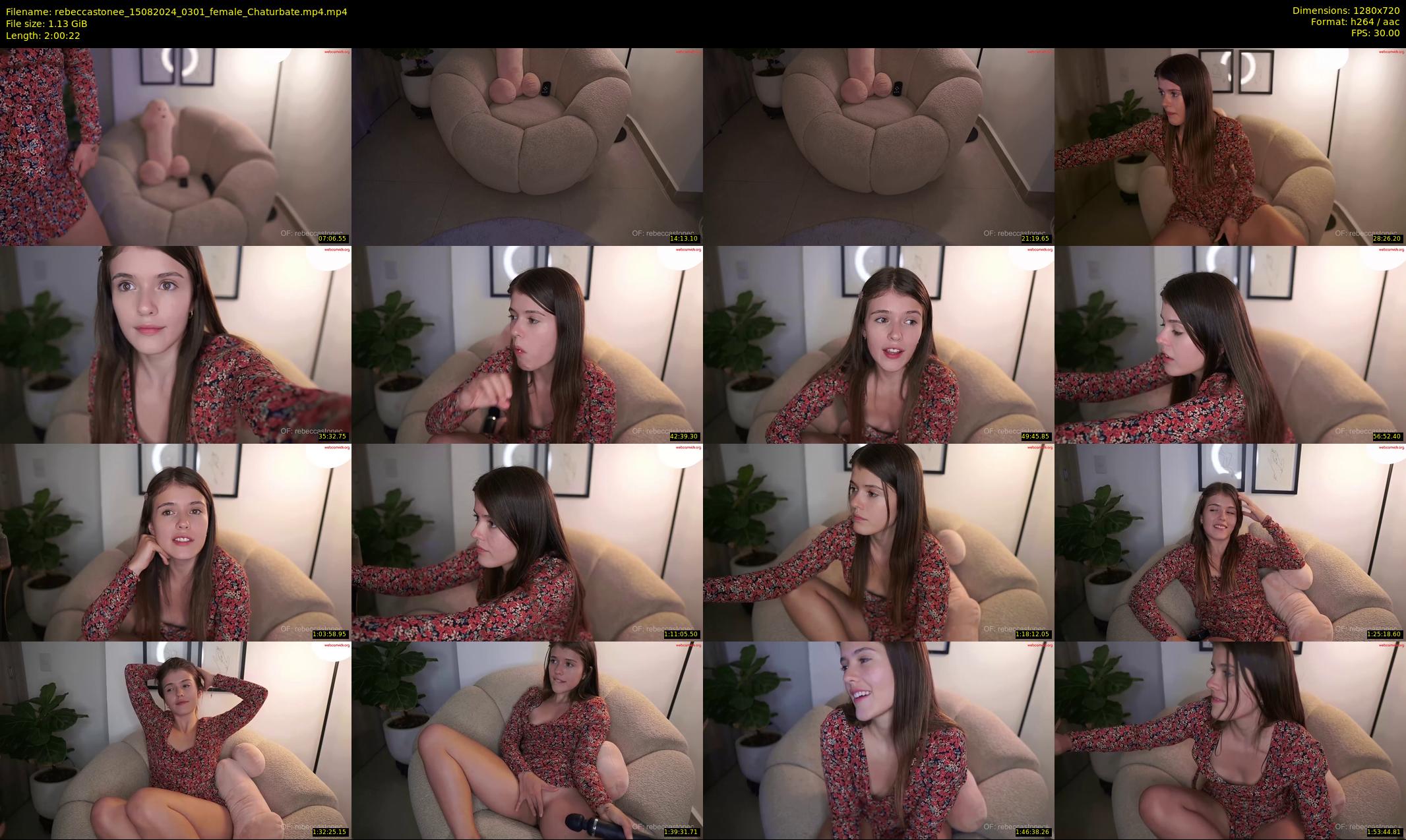 rebeccastonee — 121 minute Chaturbate female cam show recording, 720p, Aug 15, 2024