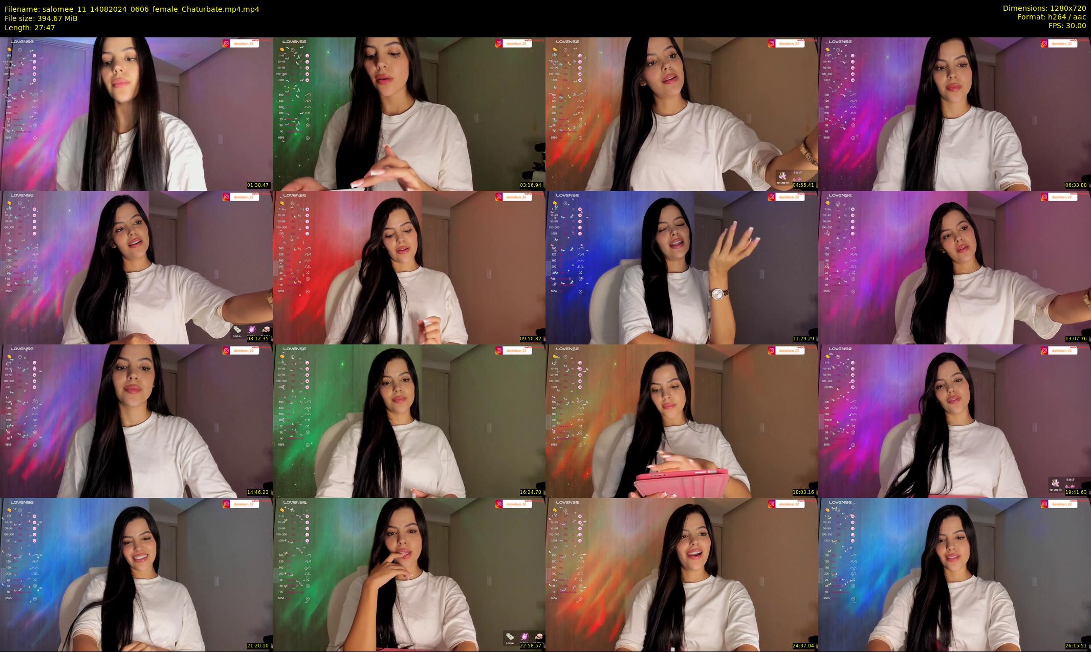 salomee_11 — 28 minute Chaturbate female cam show recording, 720p, Aug 14, 2024