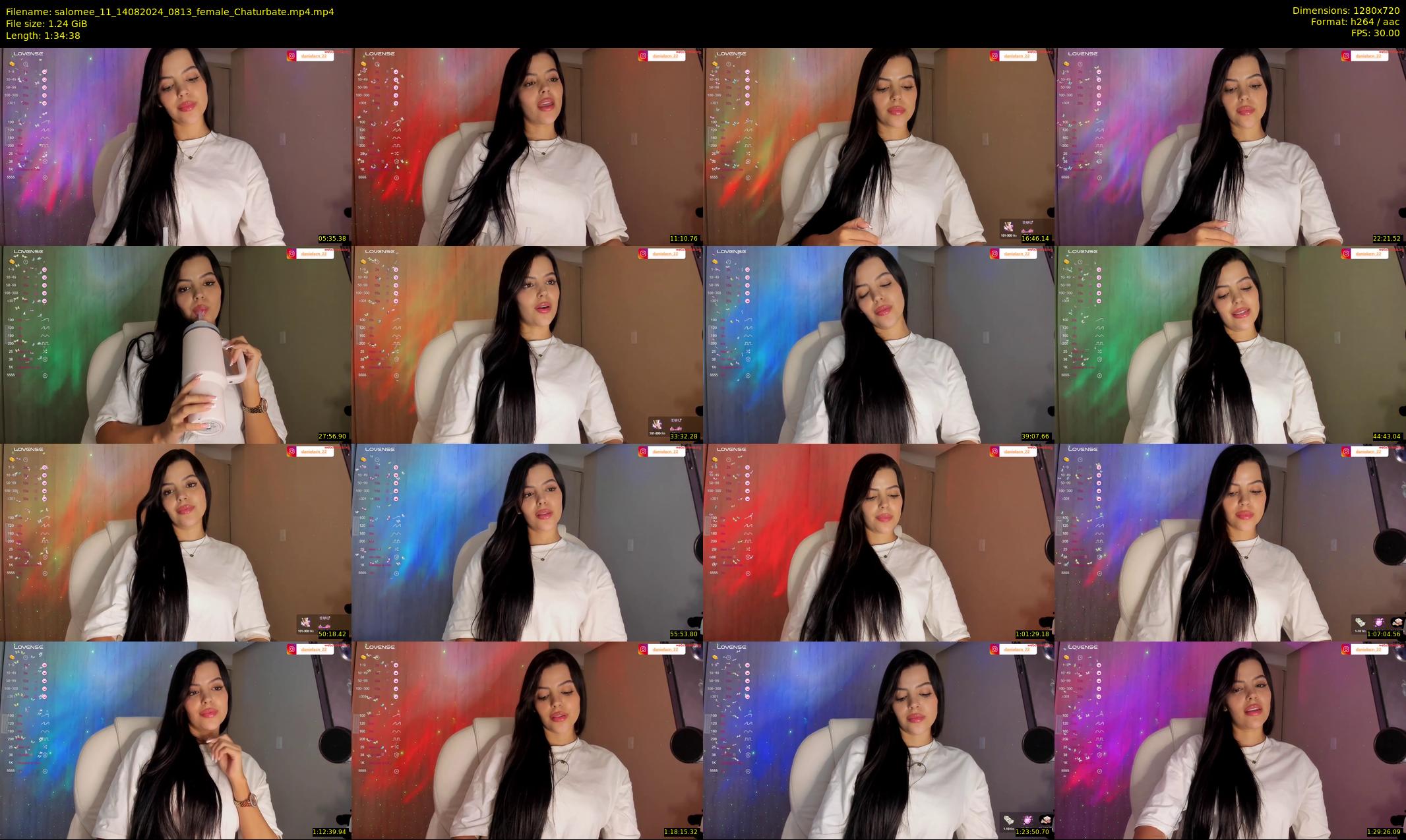 salomee_11 — 95 minute Chaturbate female cam show recording, 720p, Aug 14, 2024