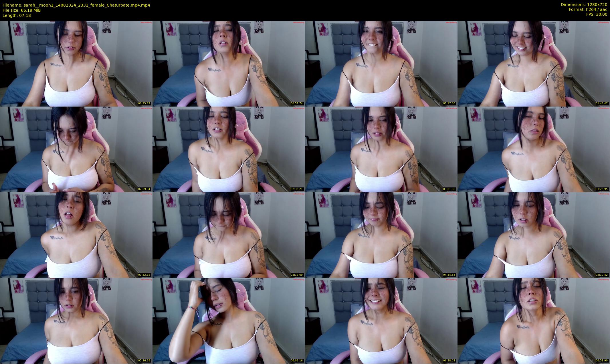 sarah__moon1 — 8 minute Chaturbate female cam show recording, 720p, Aug 14, 2024