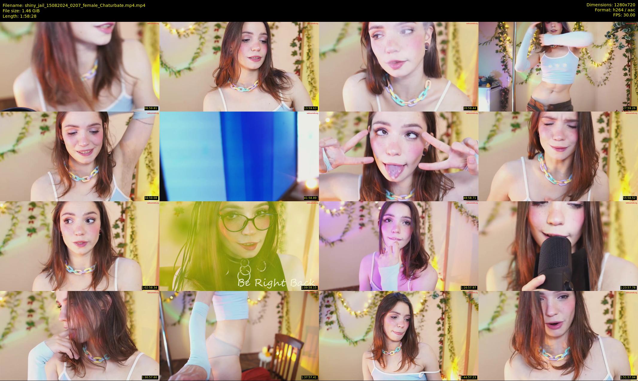shiny_jail — 119 minute Chaturbate female cam show recording, 720p, Aug 15, 2024