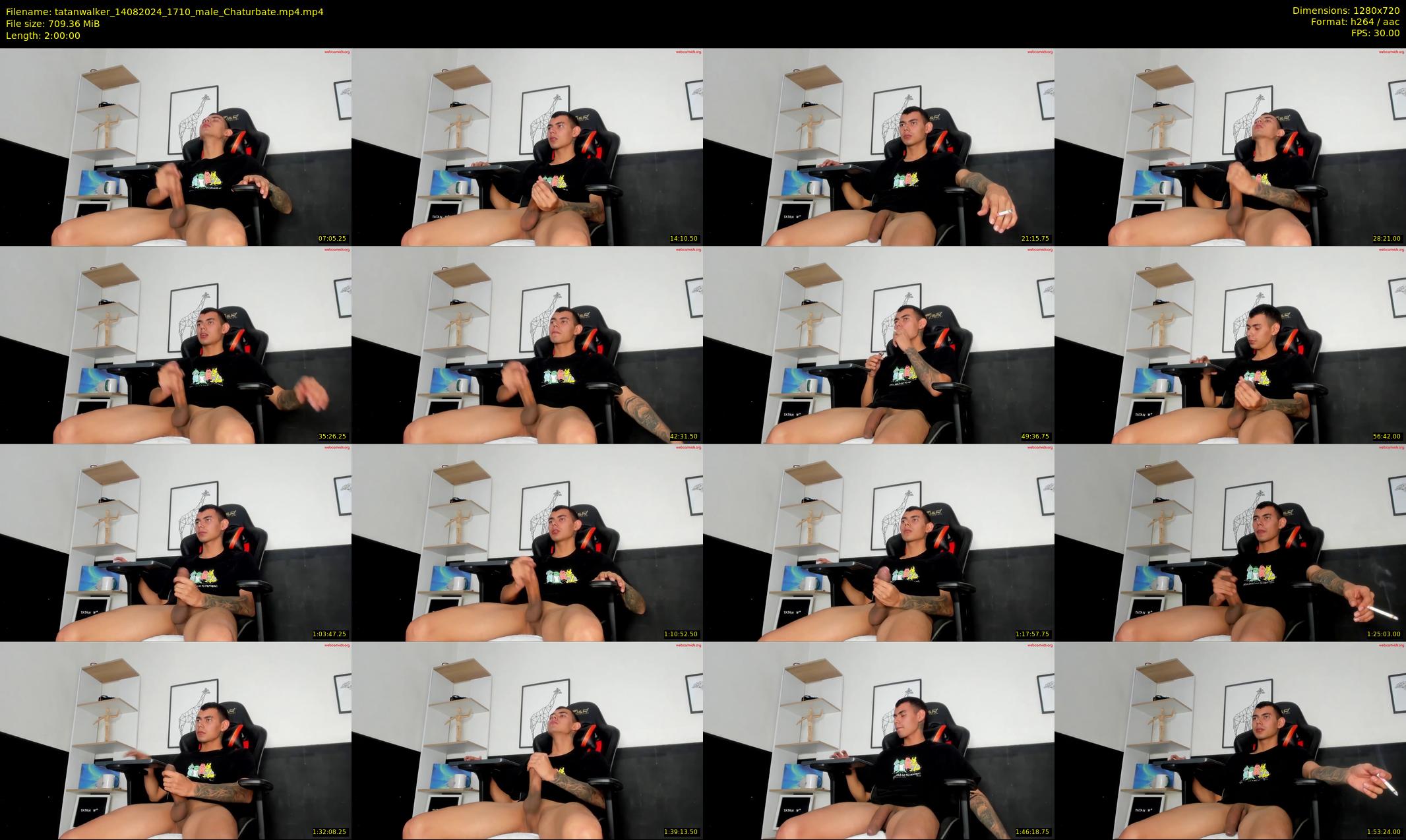 tatanwalker — 120 minute Chaturbate male cam show recording, 720p, Aug 14, 2024
