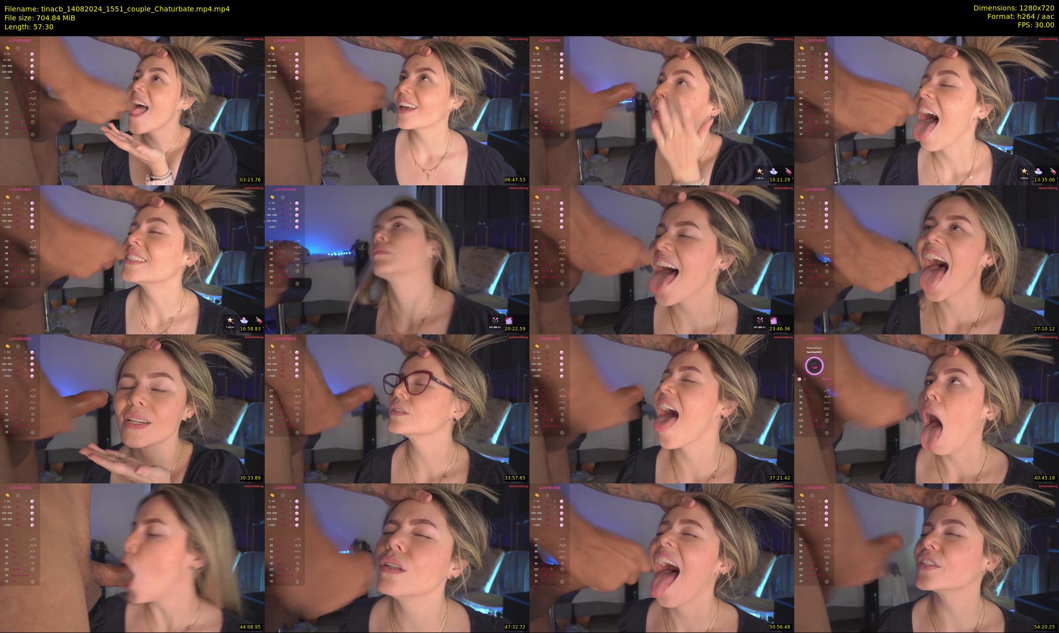 tinacb — 58 minute Chaturbate female cam show recording, 720p, Aug 14, 2024