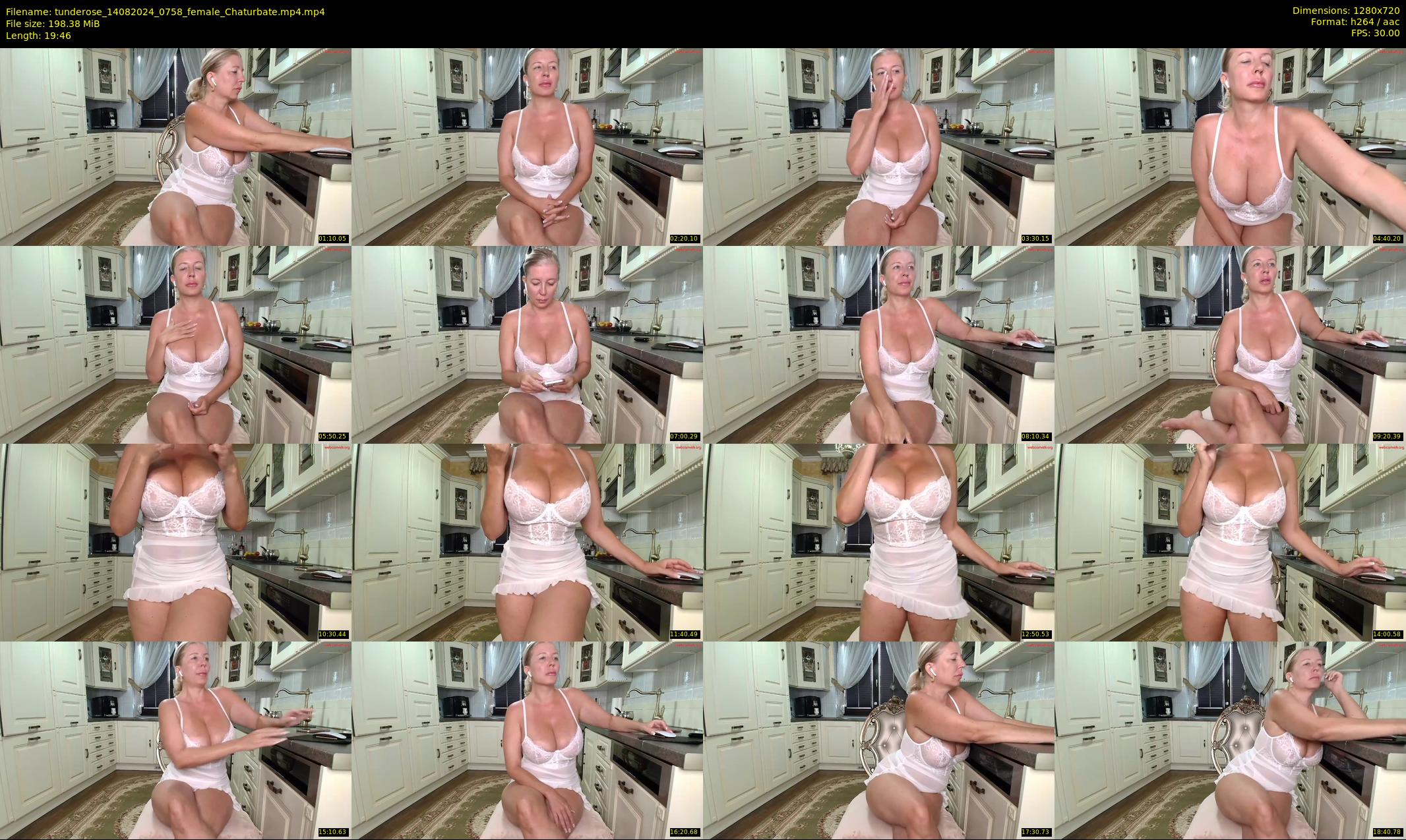 tunderose — 20 minute Chaturbate female cam show recording, 720p, Aug 14, 2024
