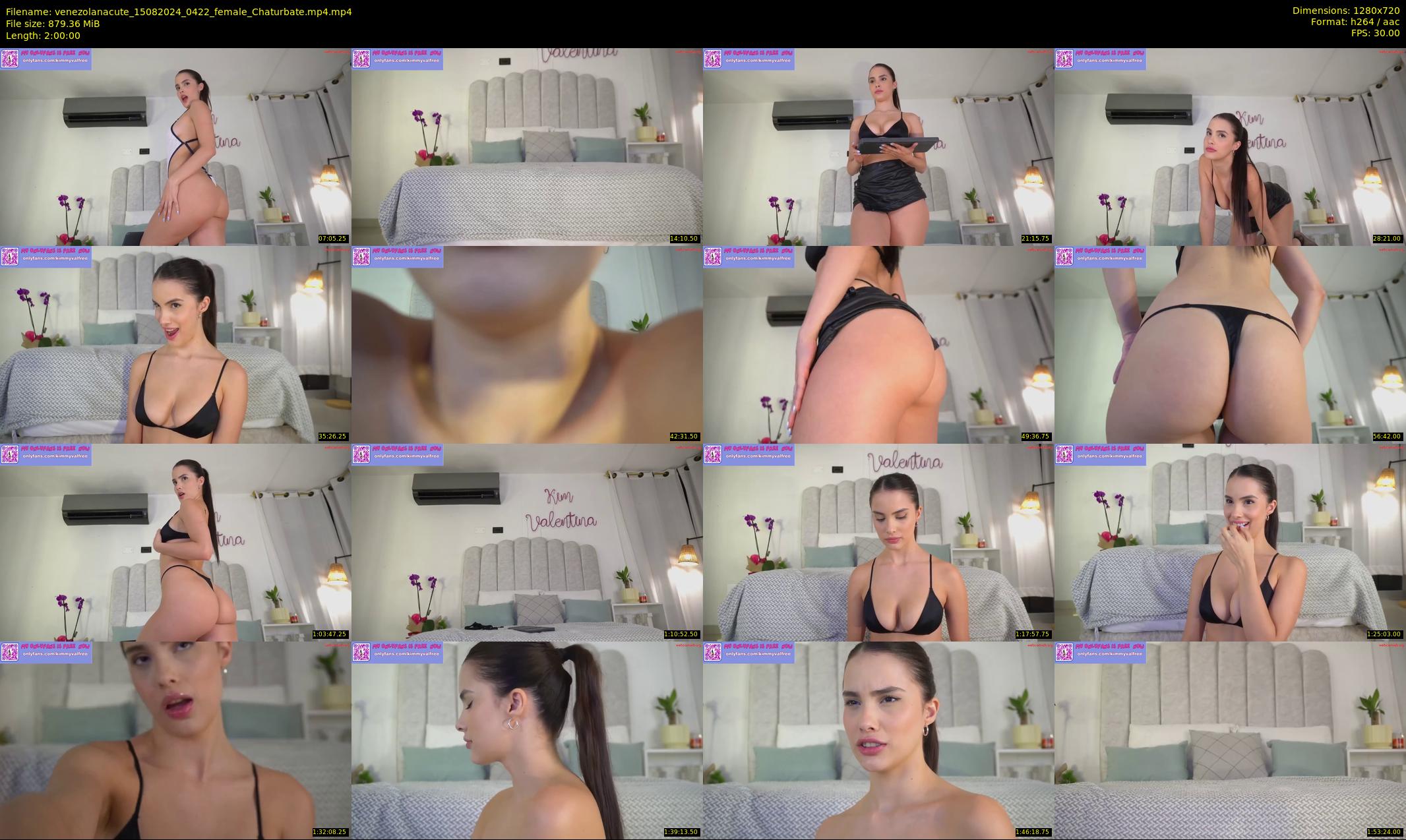 venezolanacute — 120 minute Chaturbate female cam show recording, 720p, Aug 15, 2024