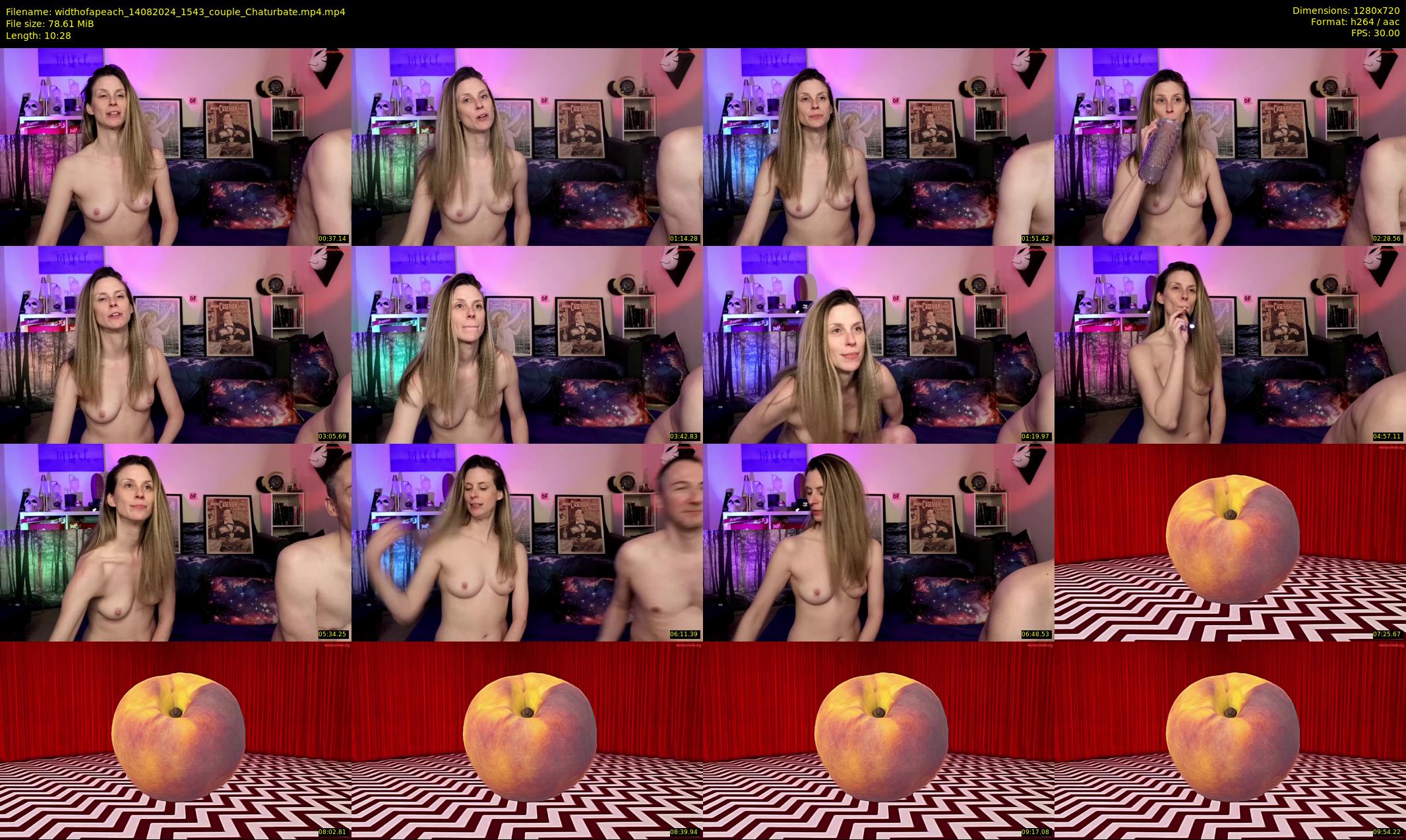 widthofapeach — 11 minute Chaturbate couple cam show recording, 720p, Aug 14, 2024